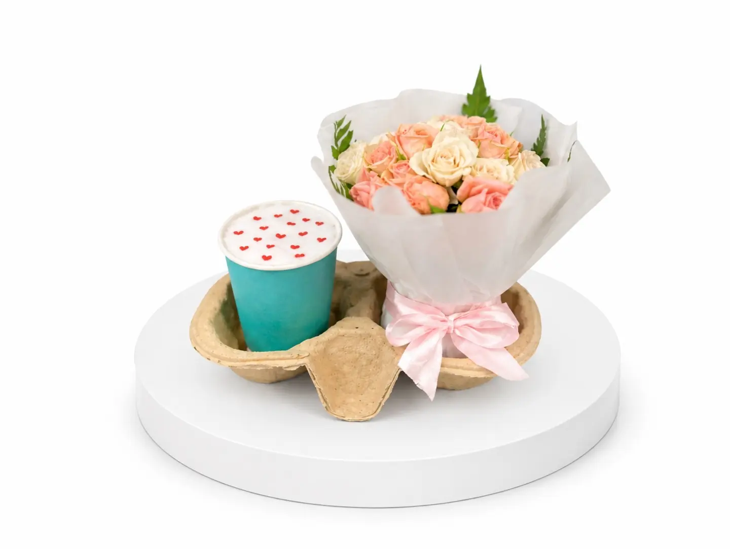 Cupcake With Mini Bouquet