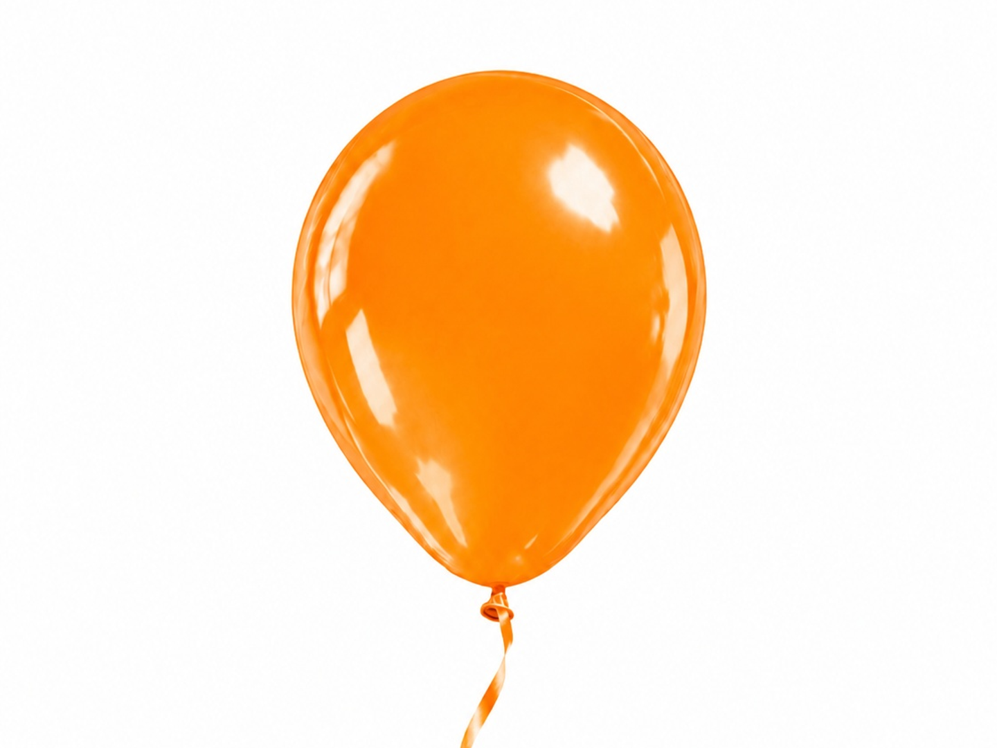 Orange Helium Balloon