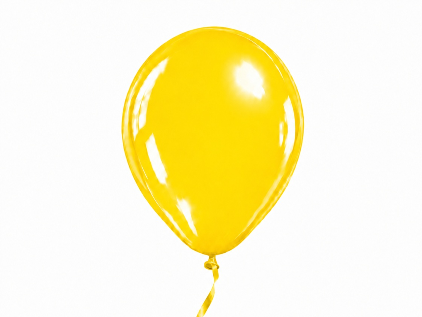 Yellow Helium Balloon