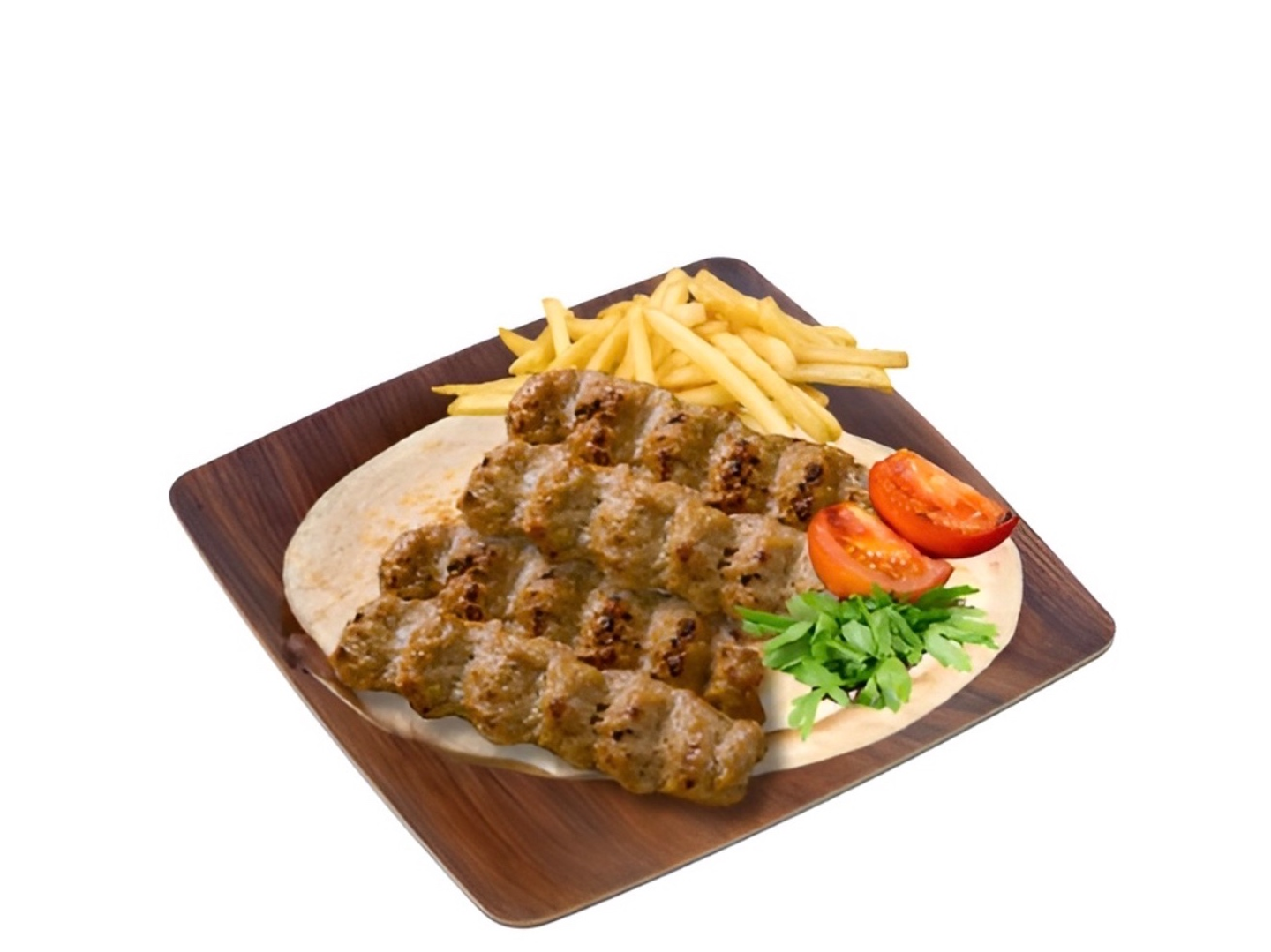 Beef Kebab Plate 4 Skewers