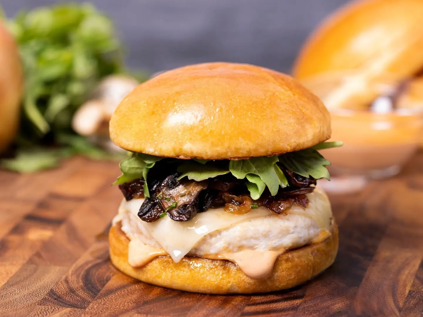 Chicken Mushroom Burger