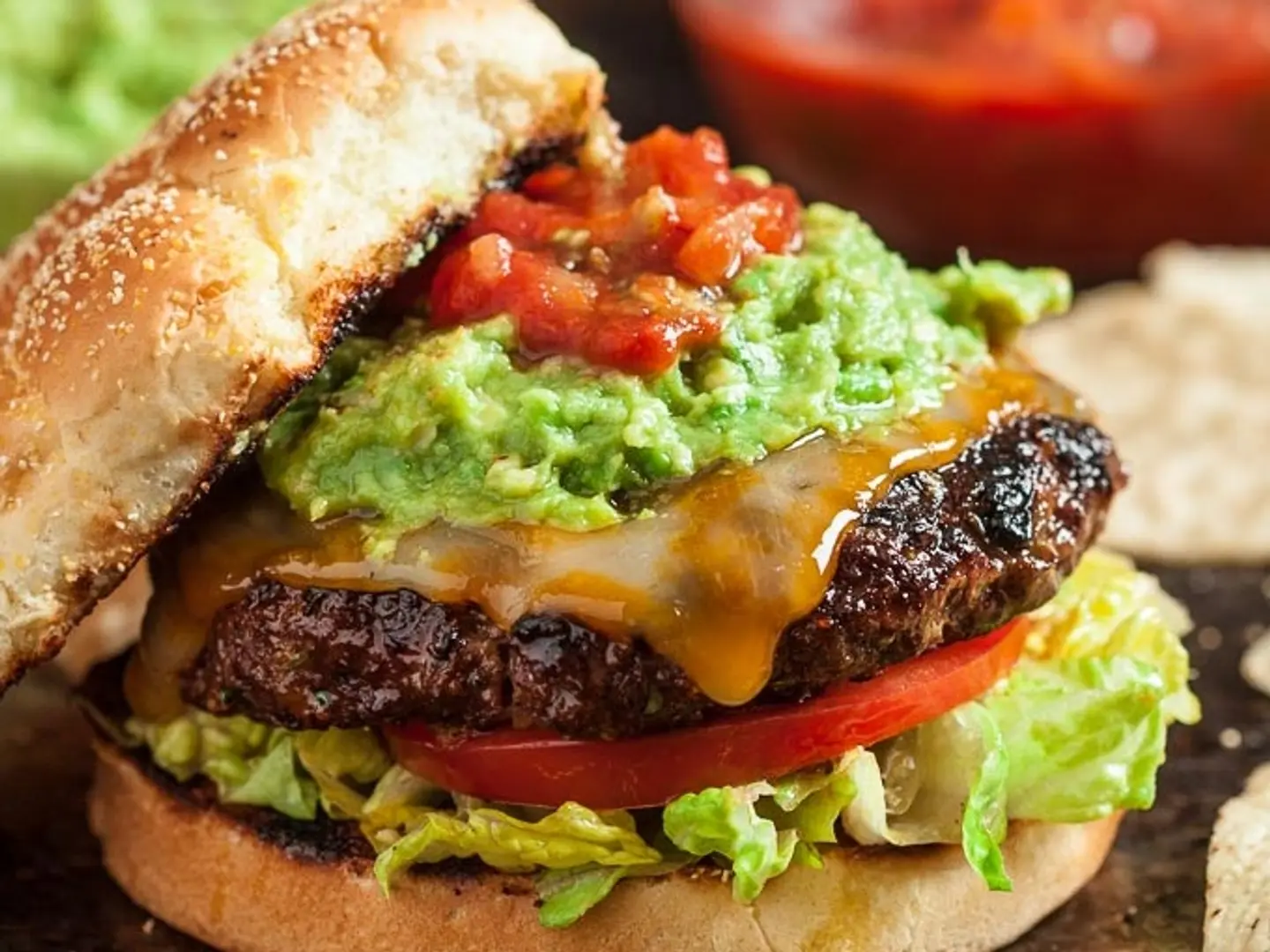 Spicy Beef Mexican Burger