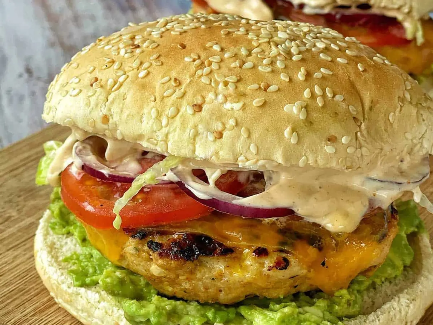Spicy Chicken Mexican Burger