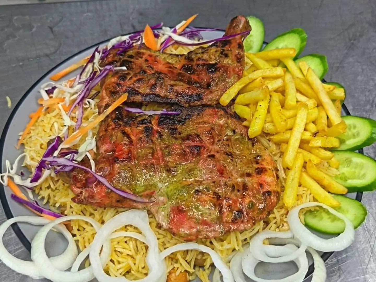 دجاج تندوري مع ارز