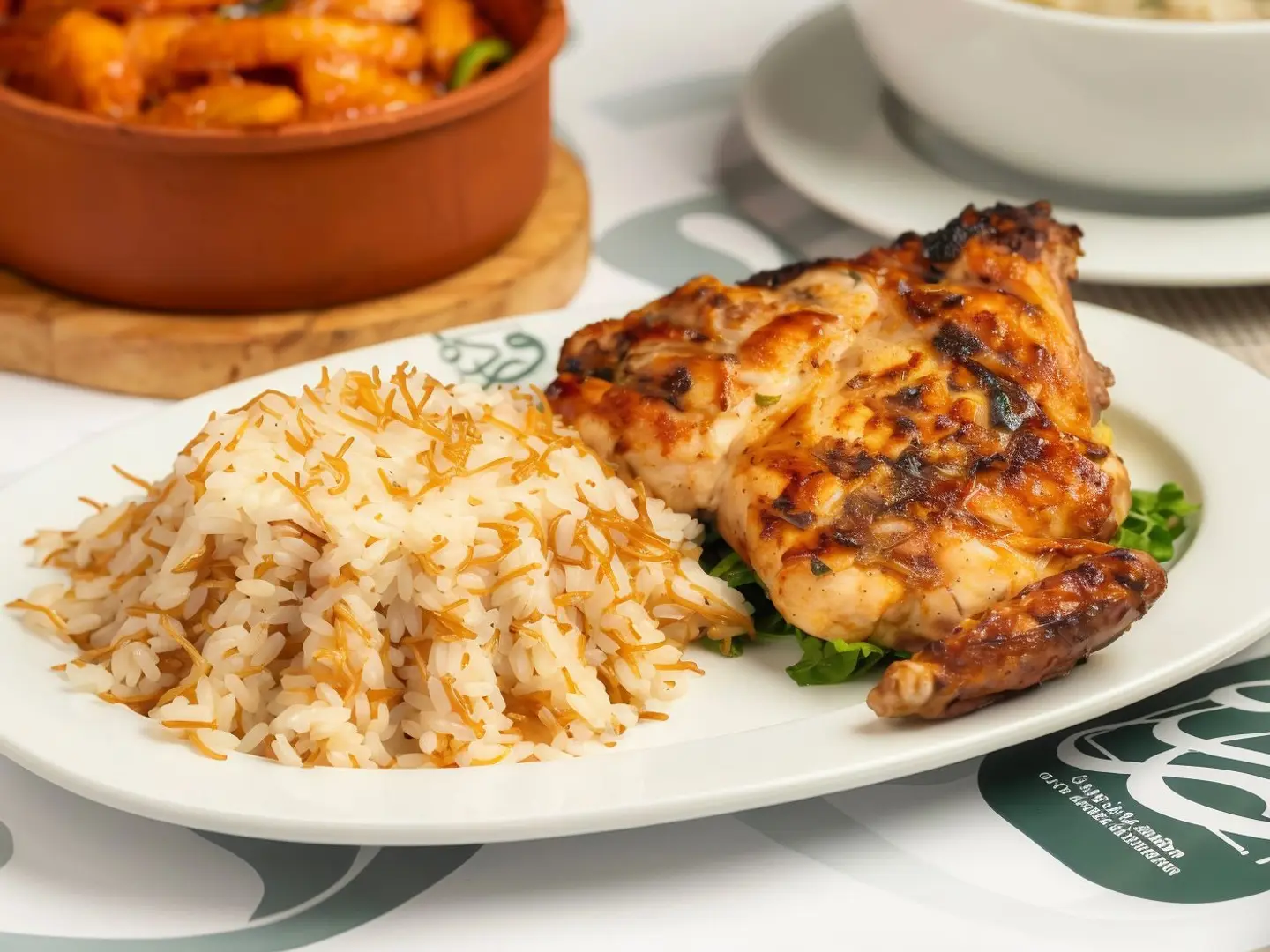 طاجن دجاج بالبطاطس بالارز