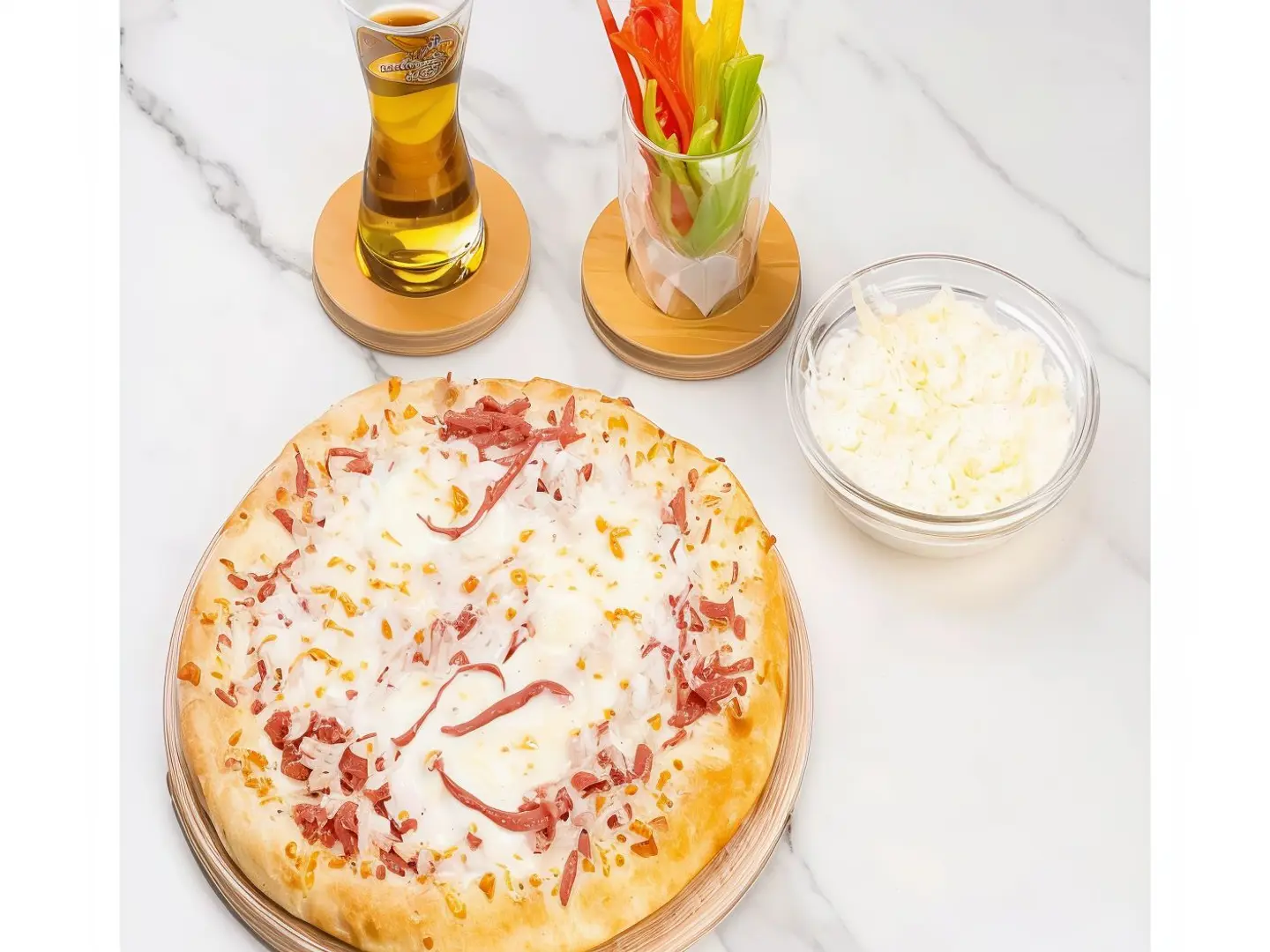 بيض وجبنة وهوت دوق