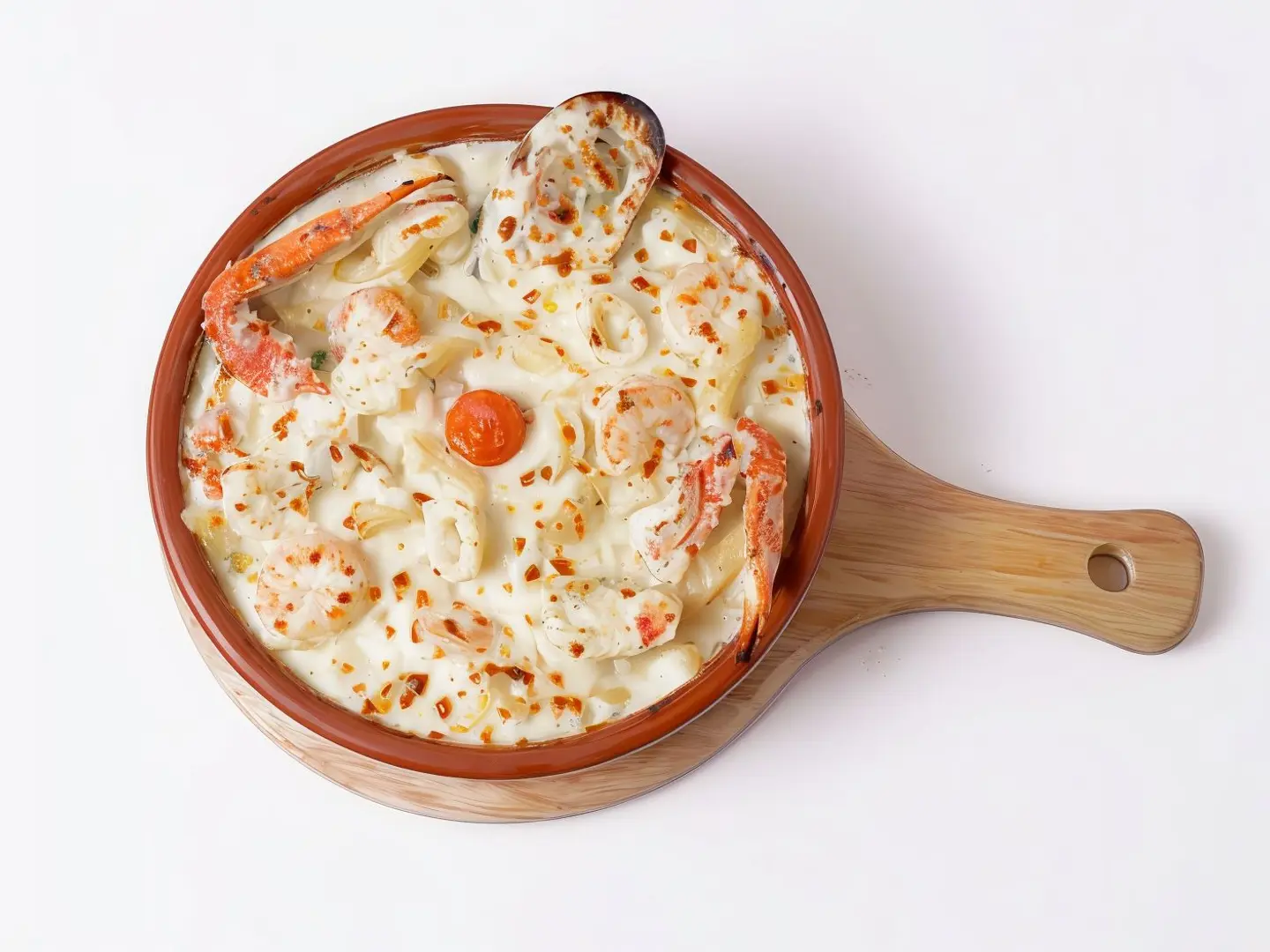 طاجن سي فود الأبيض