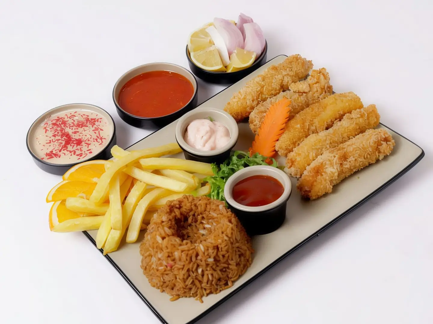 وجبة أطفال أصابع سمك مقرمشة