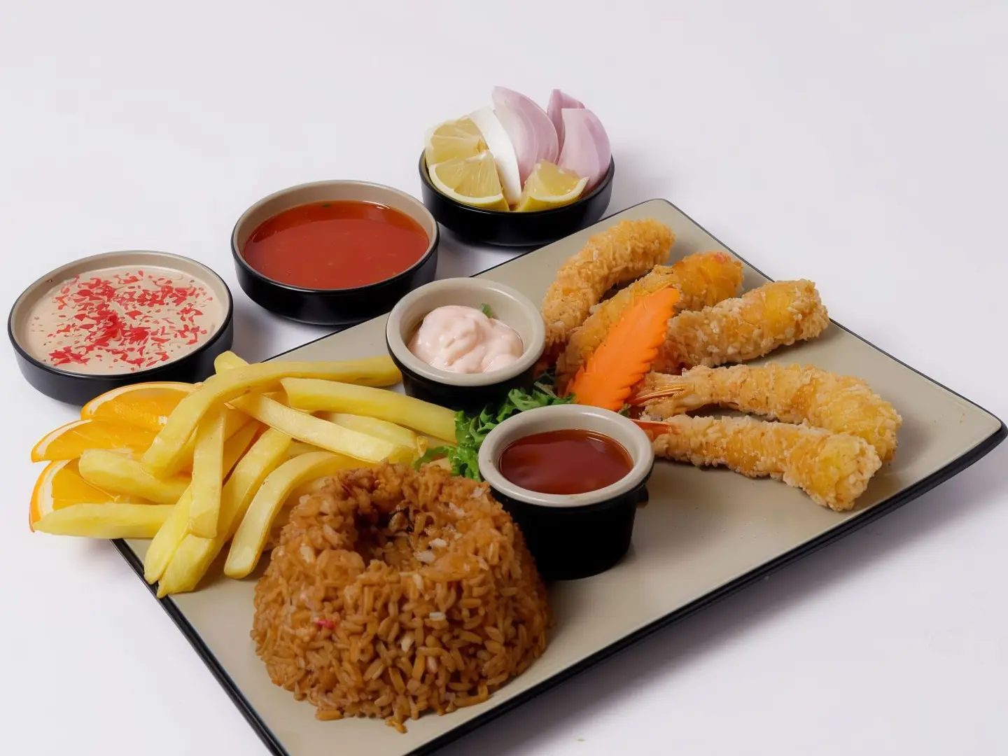 وجبة أطفال روبيان مقرمش