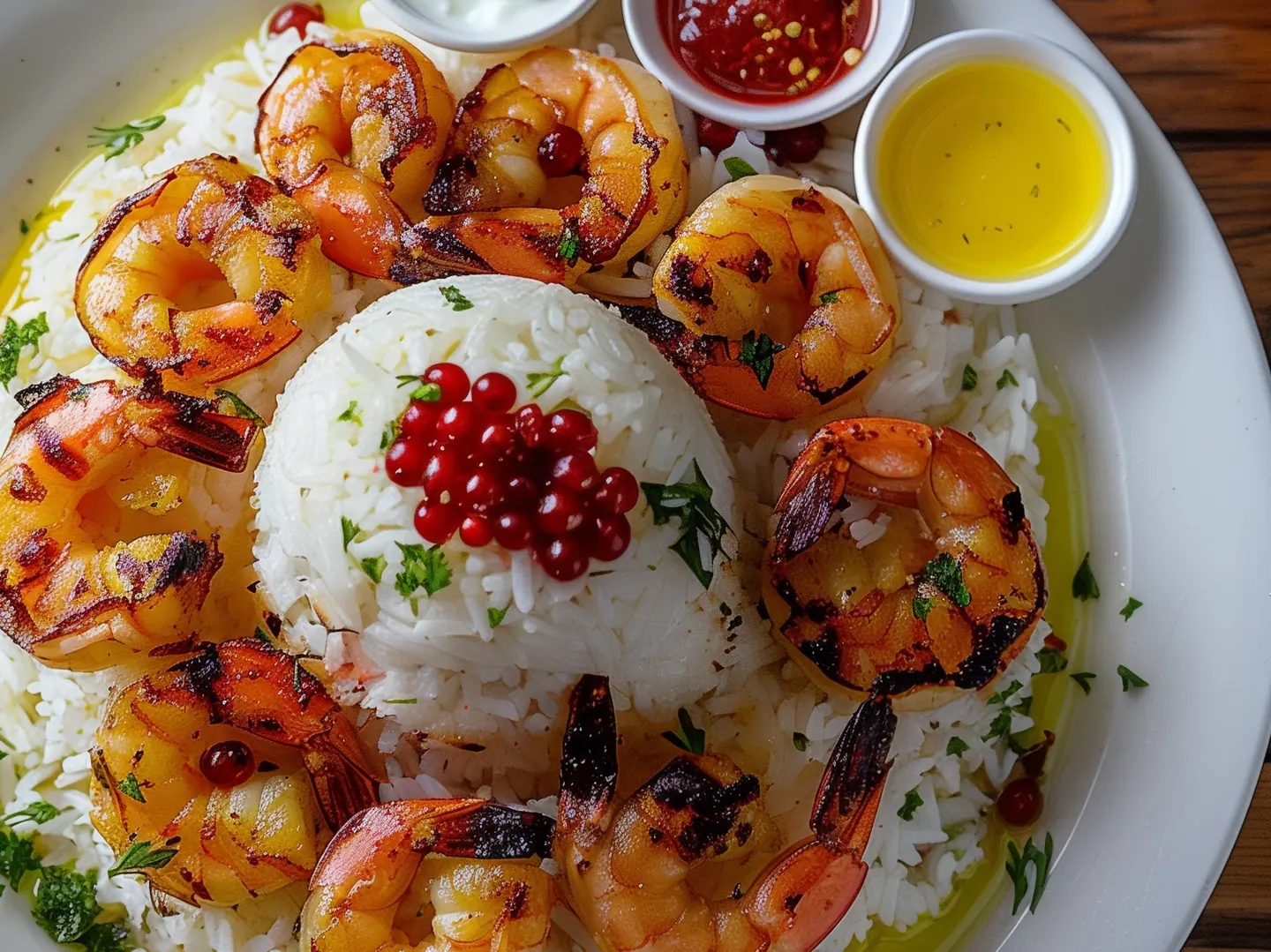 Grilled Shrimp With Rice