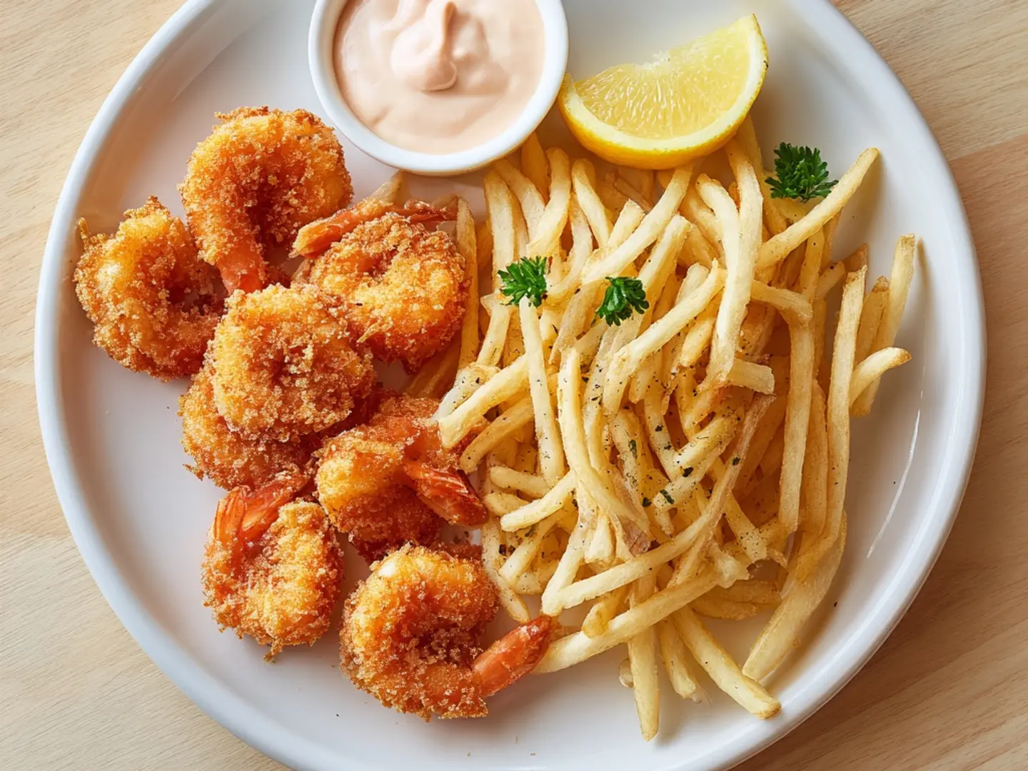 Fried Shrimp With Fries