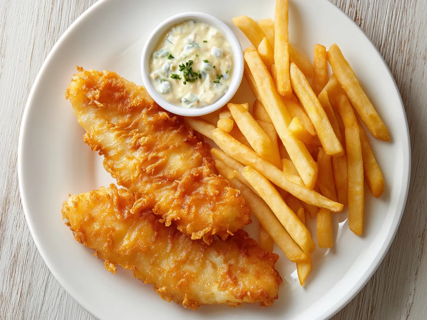 Fried Fish Fillet With Potatoes