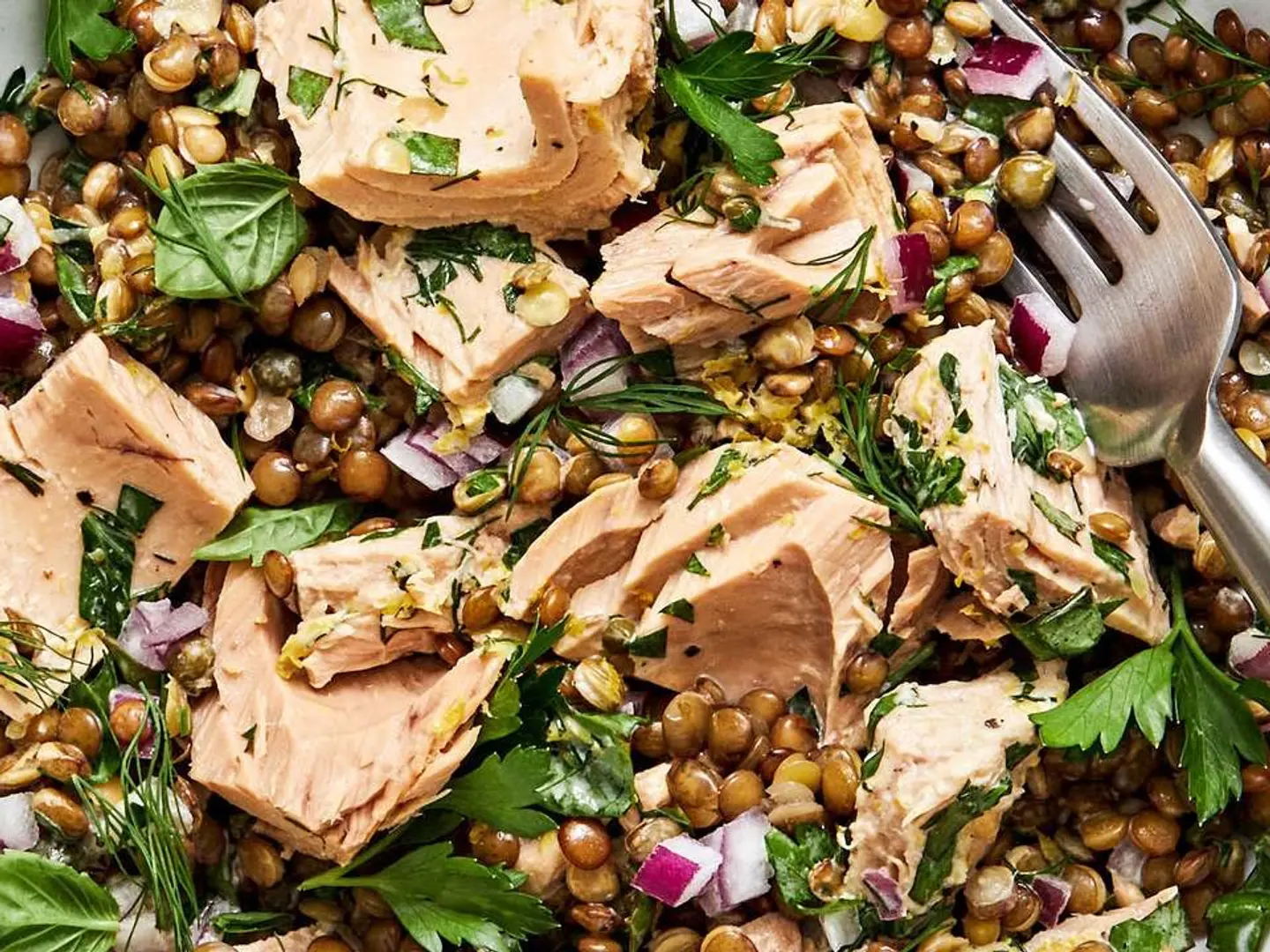 Lentils With Tuna