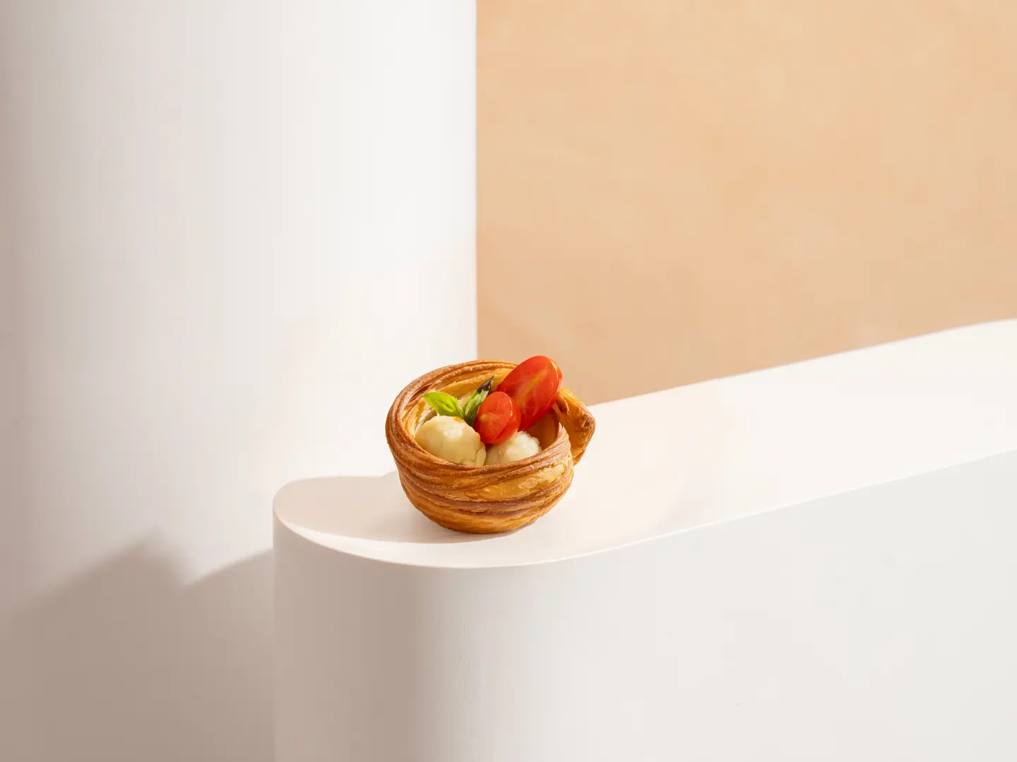 Mozzarella Cheese And Tomato Danish