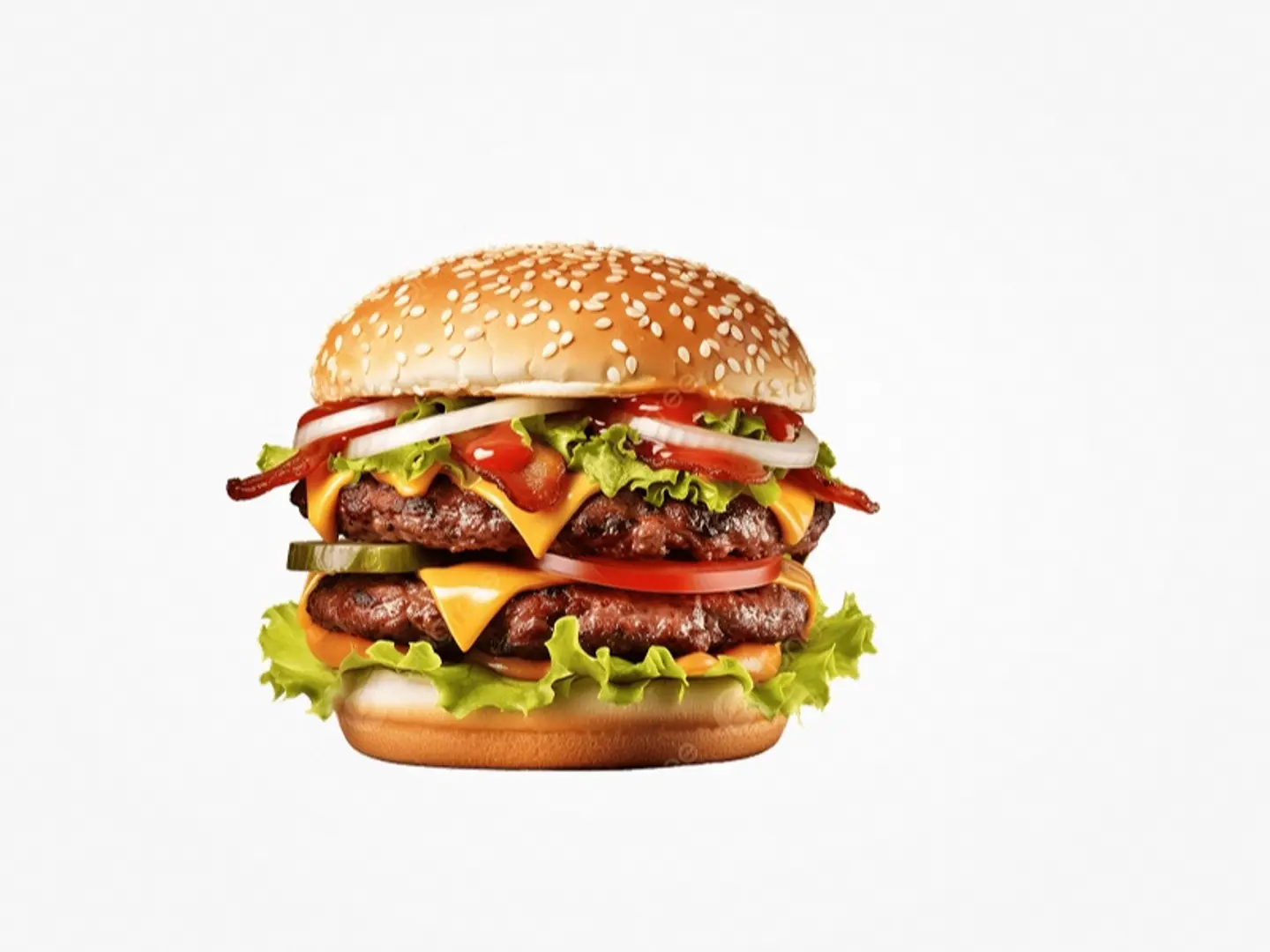 Grilled Double Burger  Beef