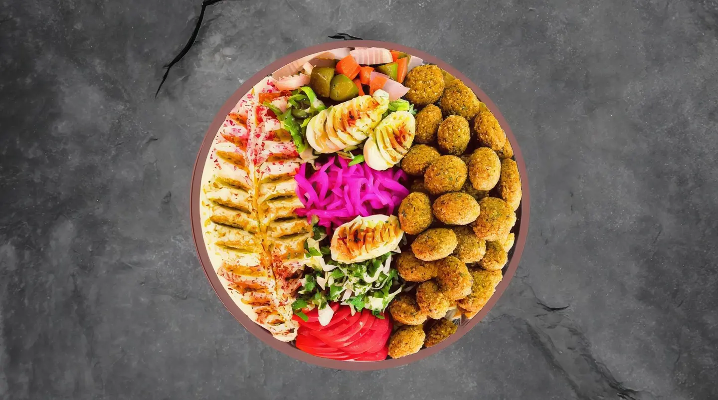 صحن فلافل مشكل - صغير