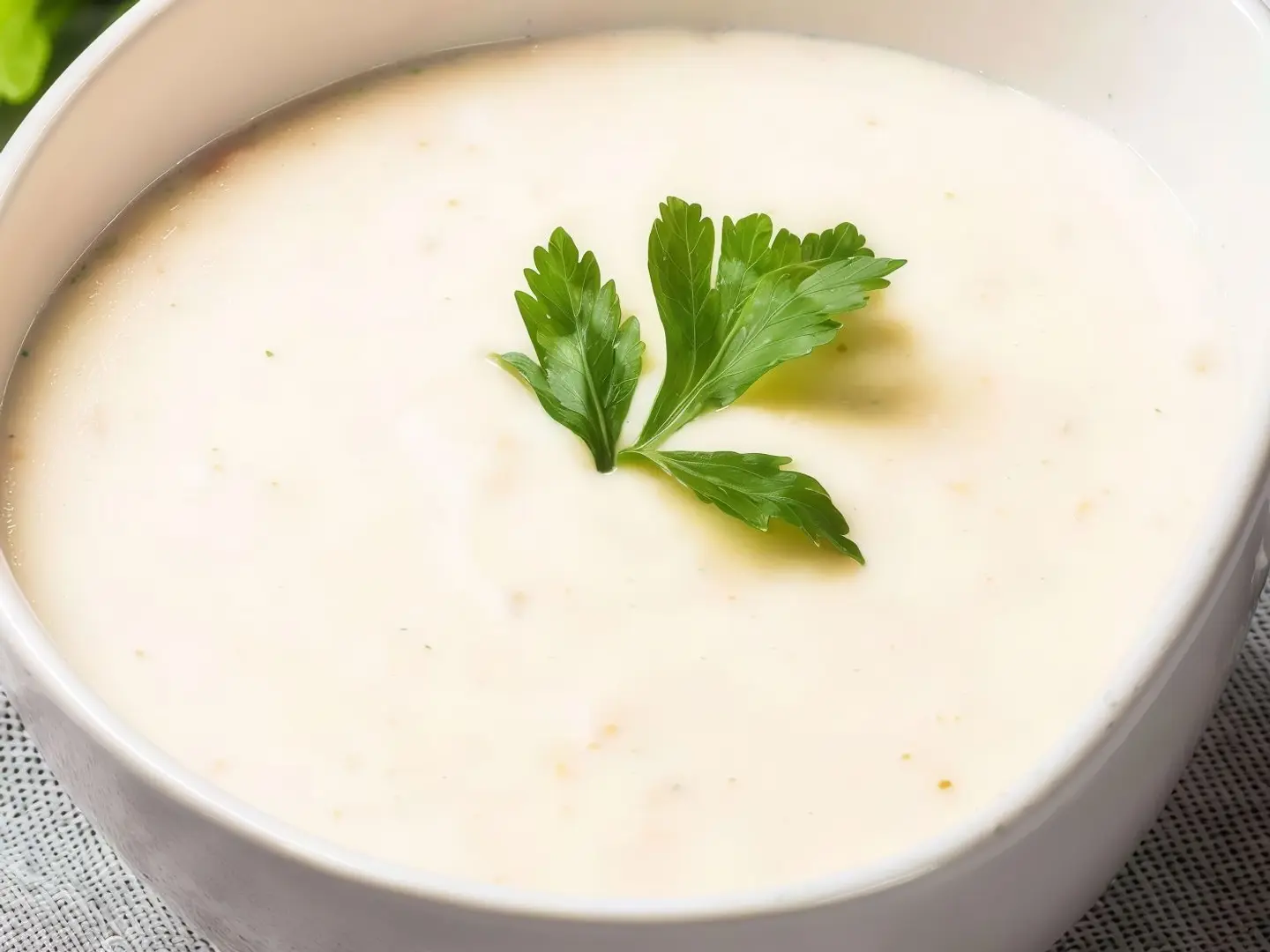 شوربة دجاج بالكريمة