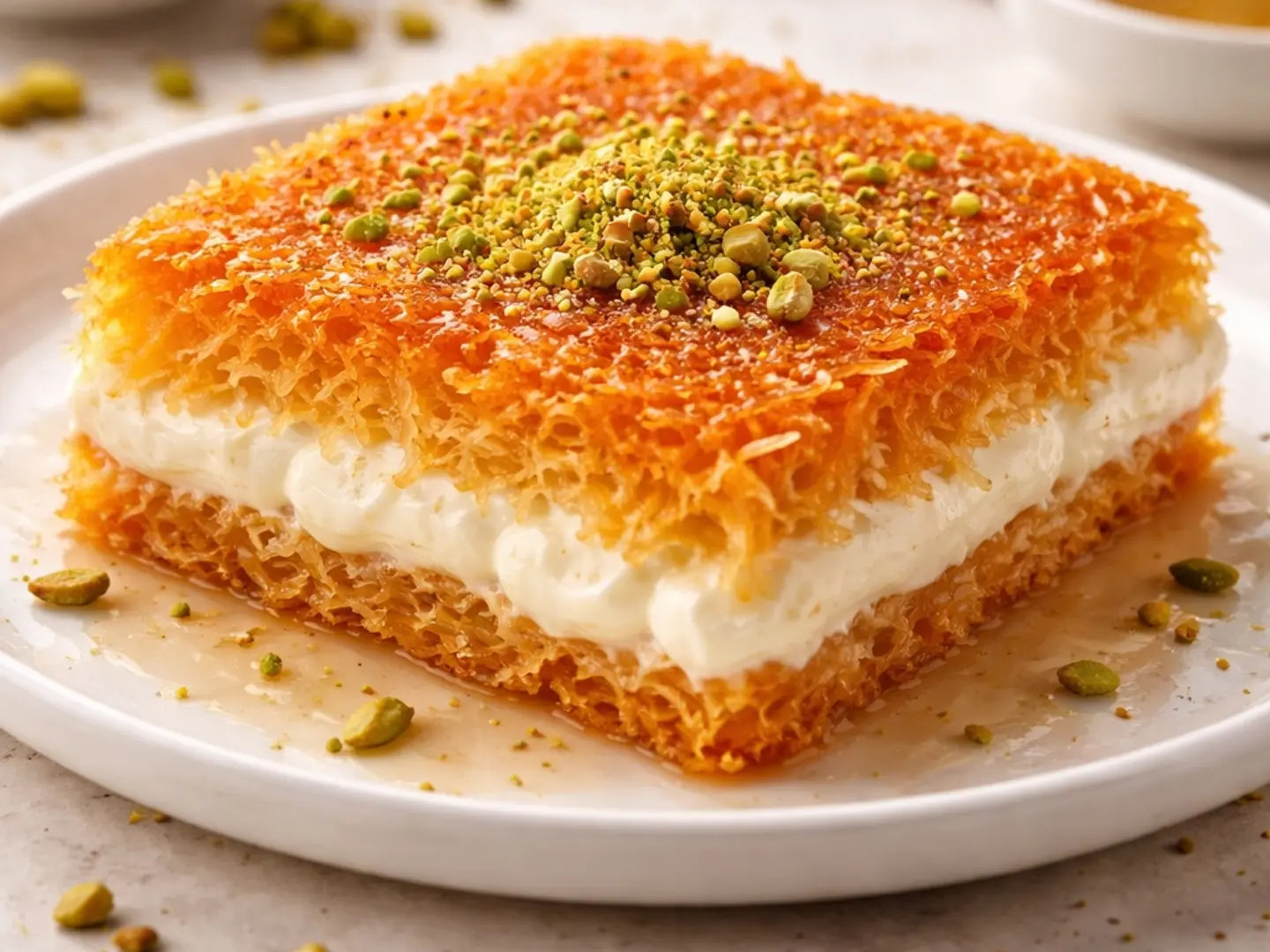 كنافة بالقشطة