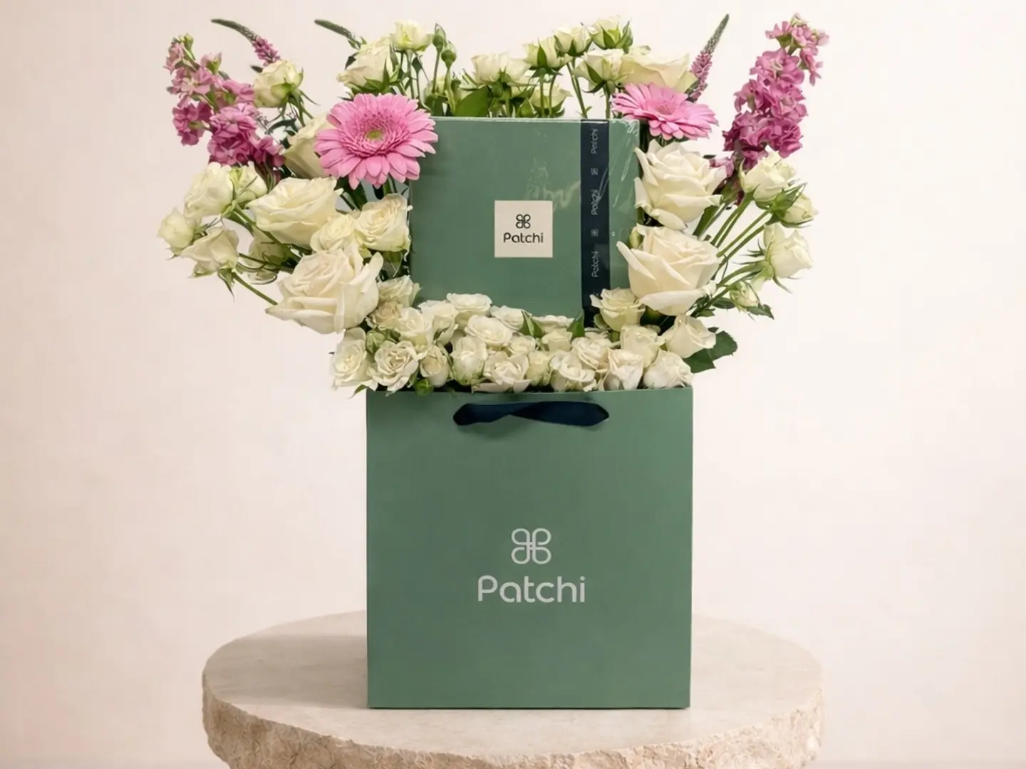 Patchi With Flower Arrangement