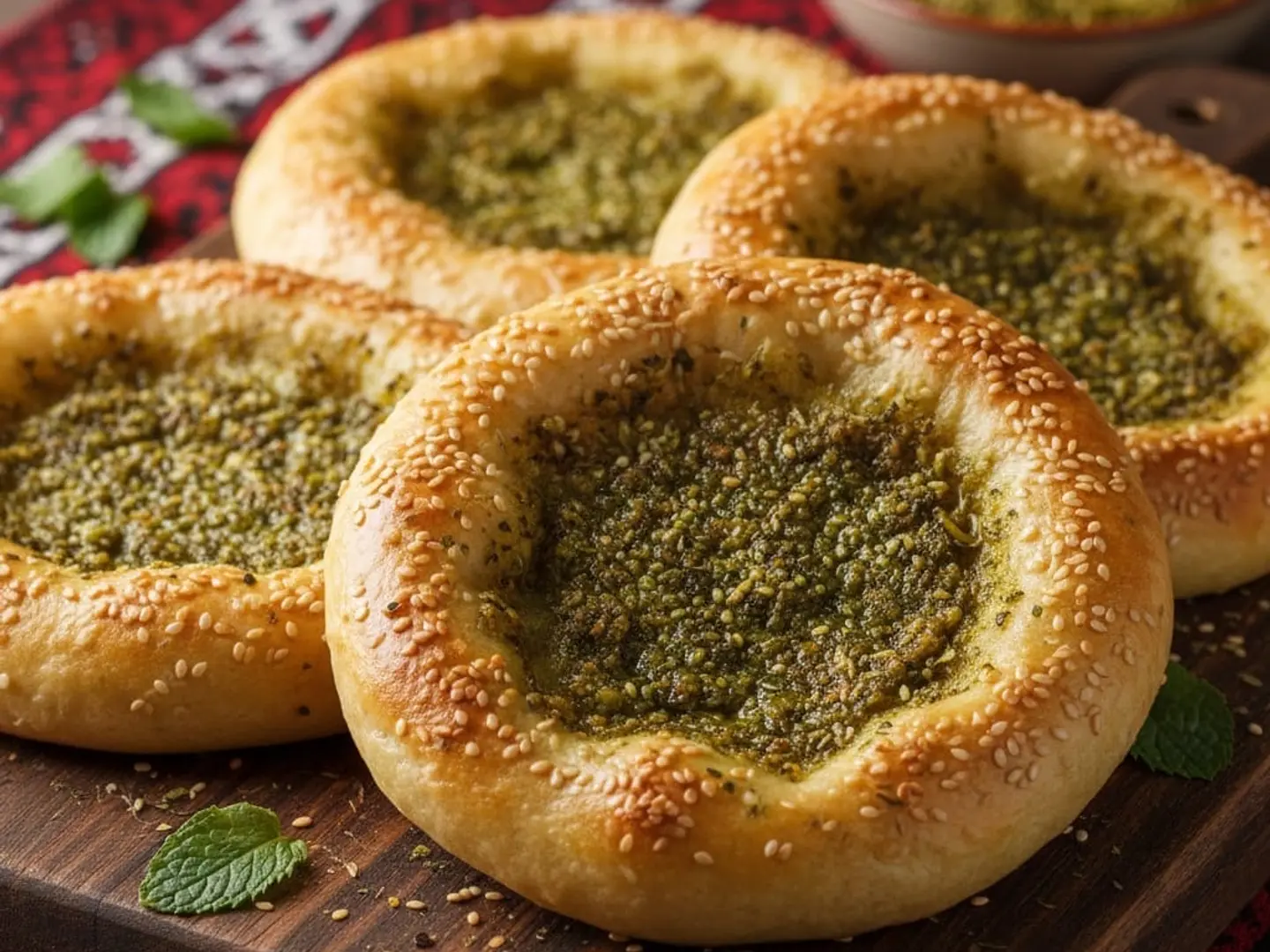 فطاير زعتر ساده