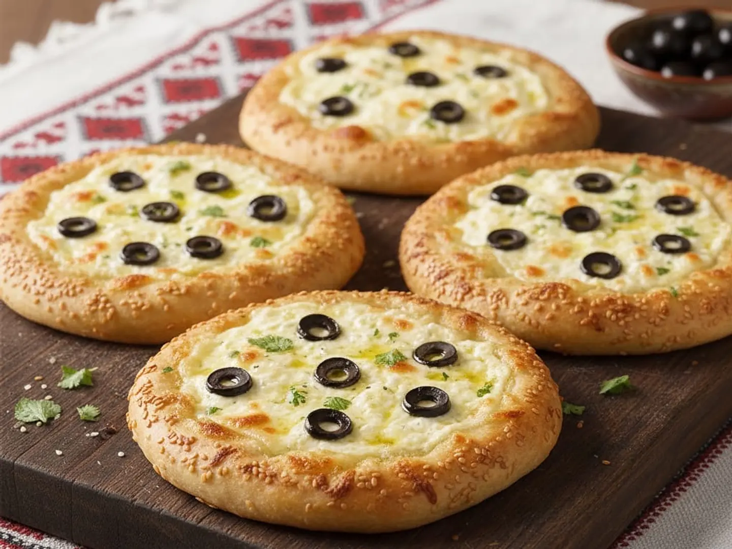 فطاير جبن زيتون