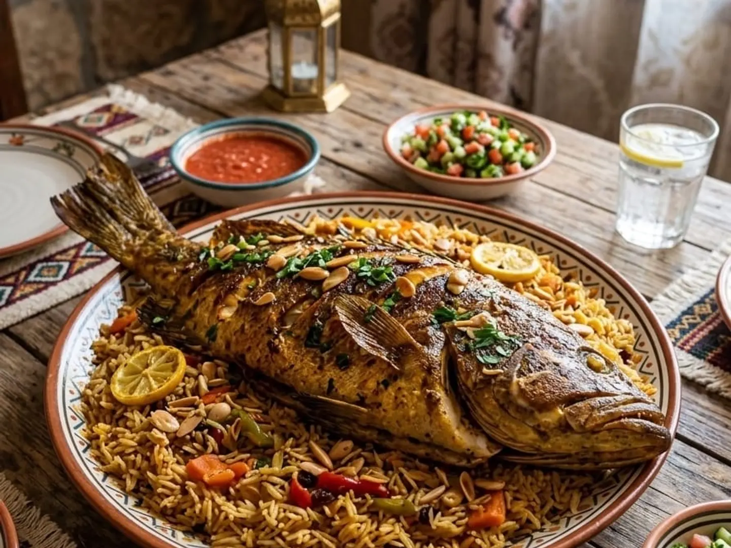 كبسة سمك برياني كبير