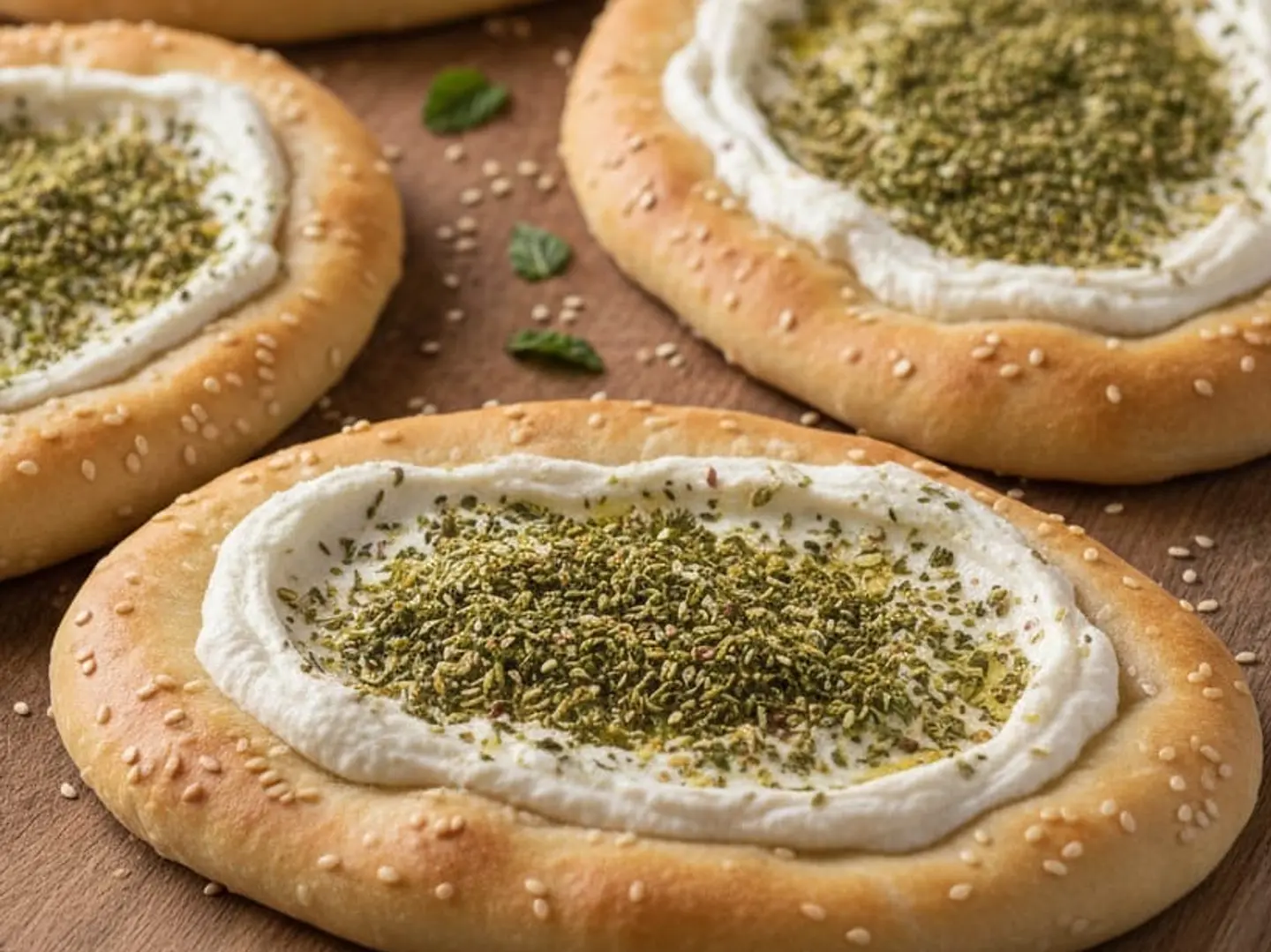 فطاير لبنه زعتر