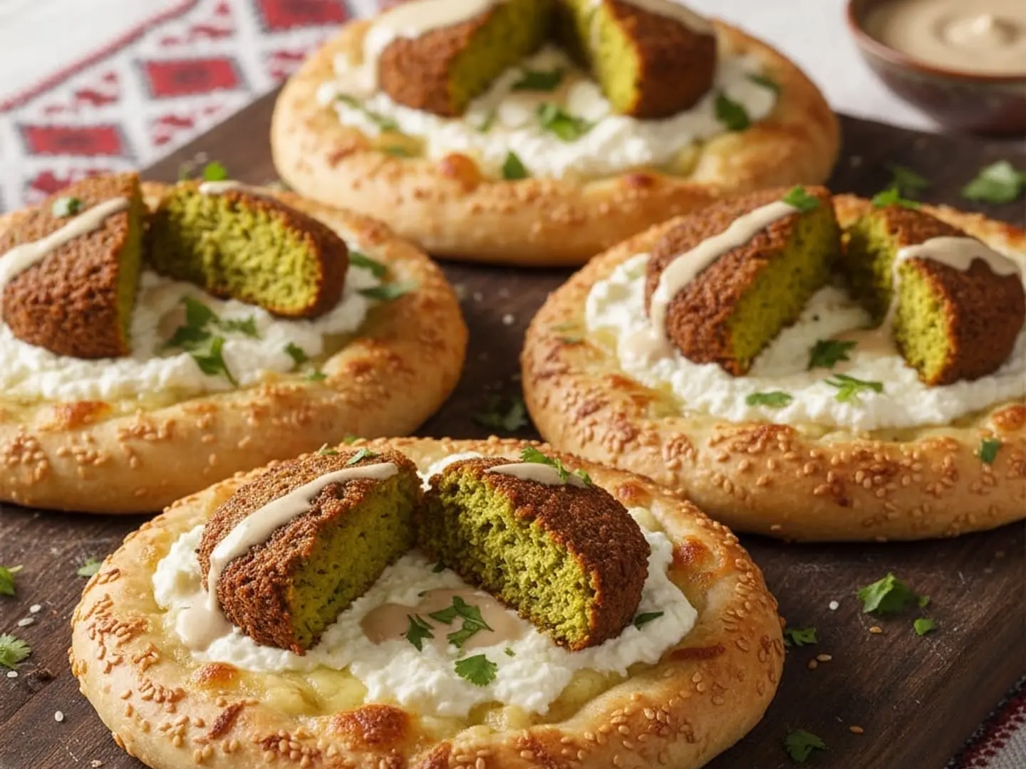 فطاير جبن فلافل