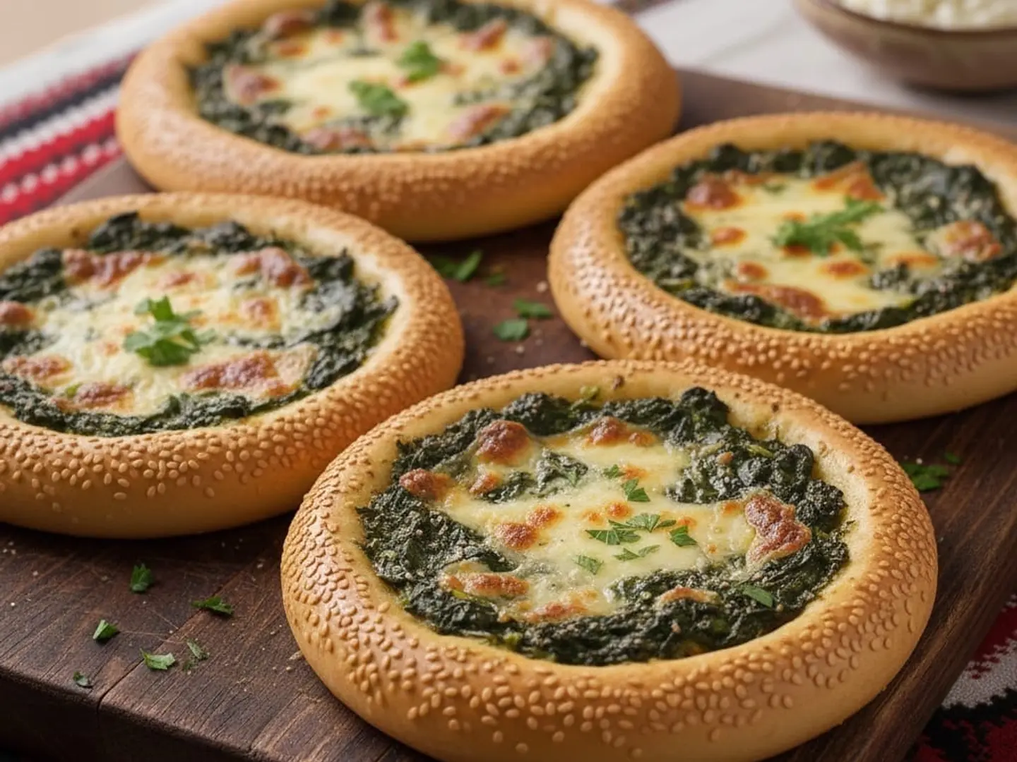 فطاير جبن سبانخ