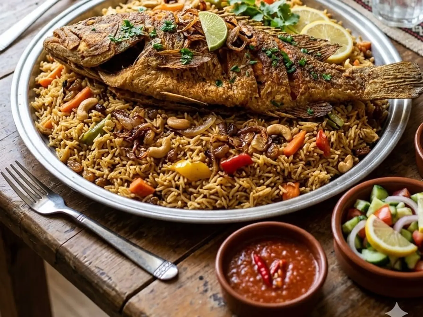 كبسة سمك فرن