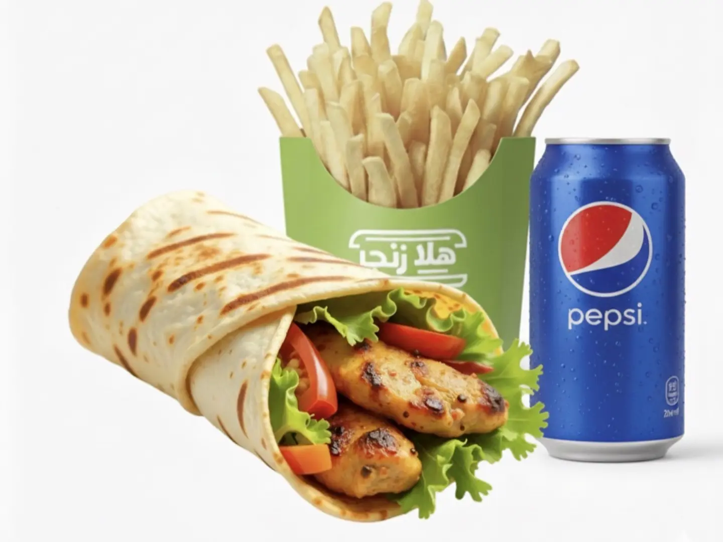 وجبة كباب الدجاج