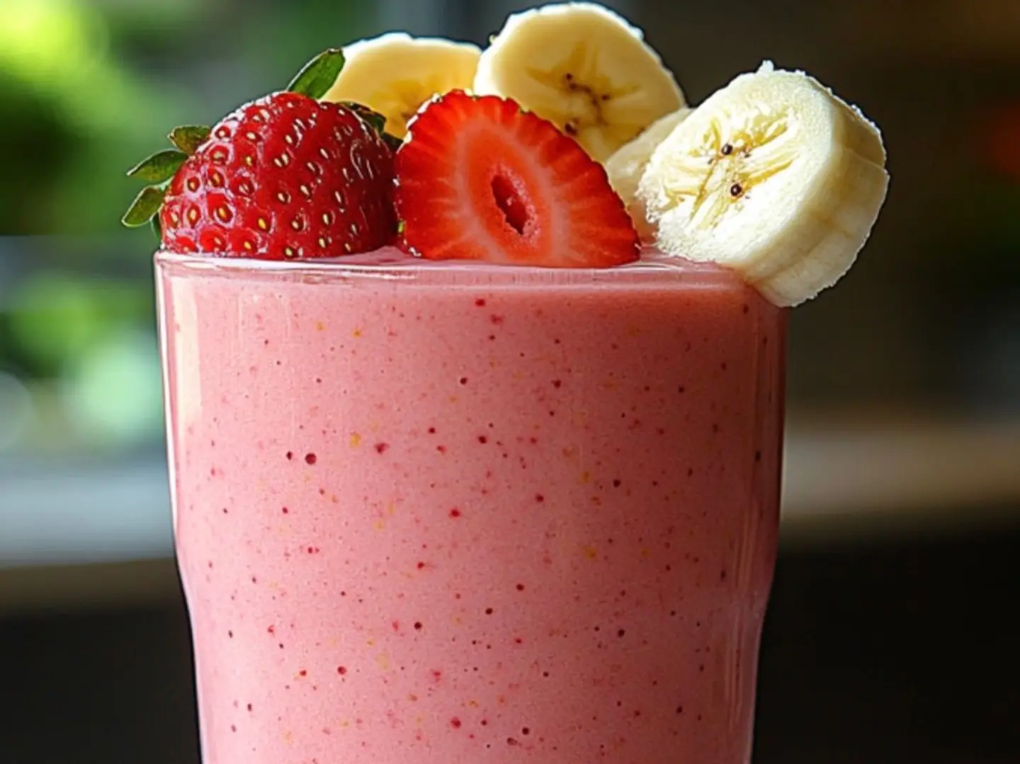 عصير الفراولة والموز