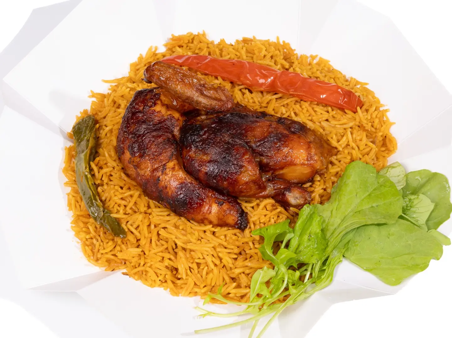 Grilled Chicken With Rice Half Chicken Boi