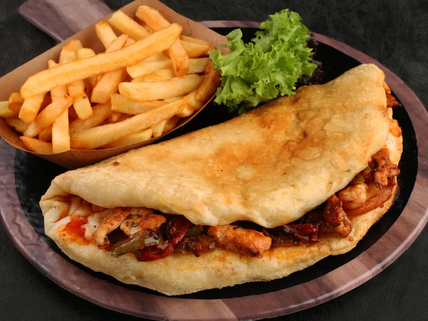 فطيرة شاورما دجاج