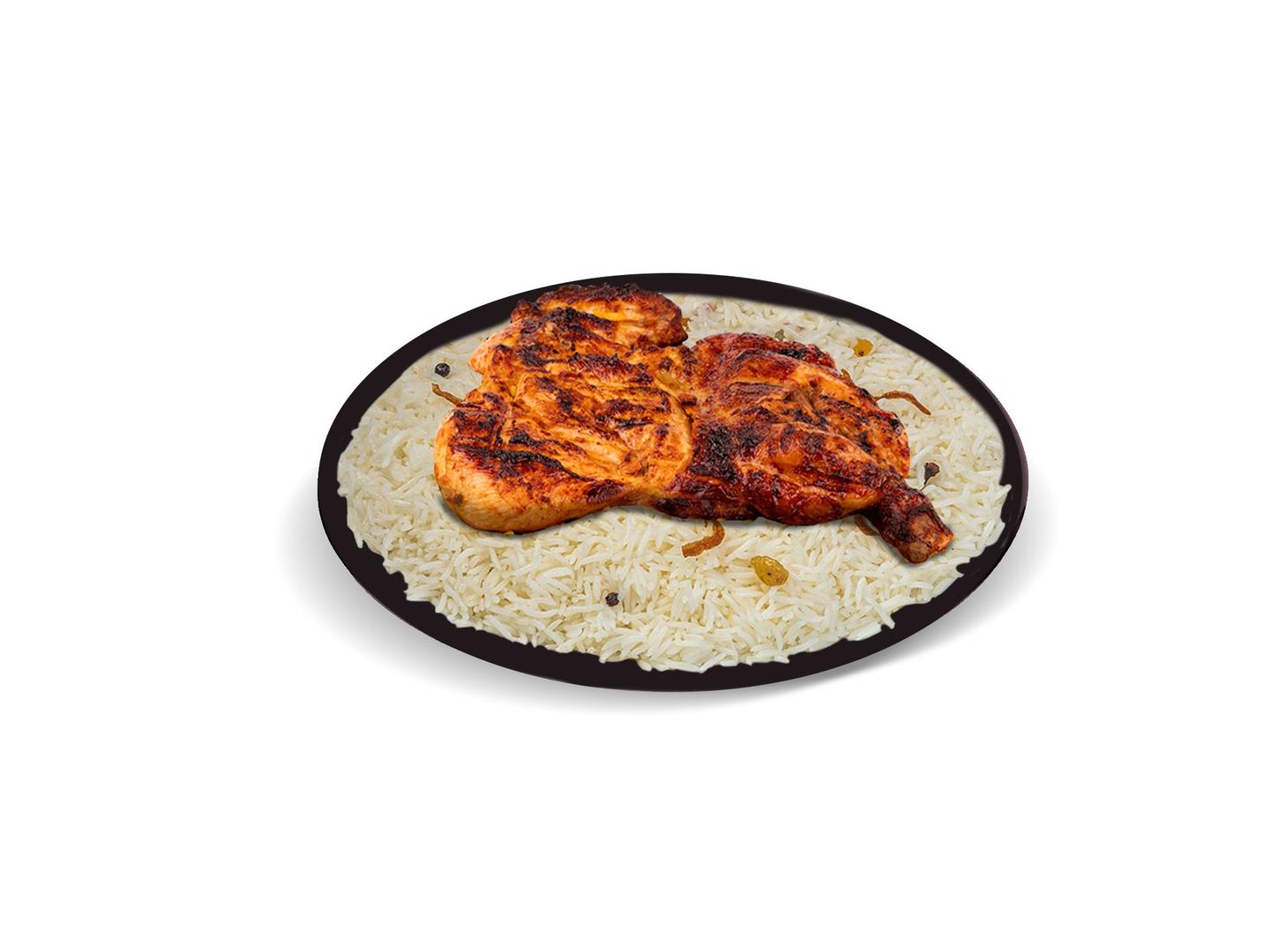 Half Grilled Chicken With Peshawari Rice