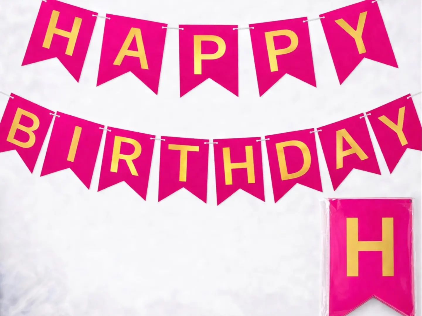 Fuchsia Birthday Rope Banner 288