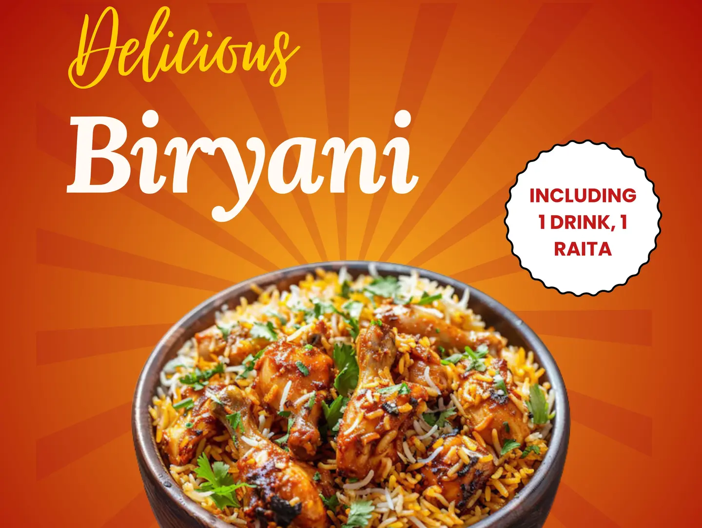 Special Chicken Biryani - Half