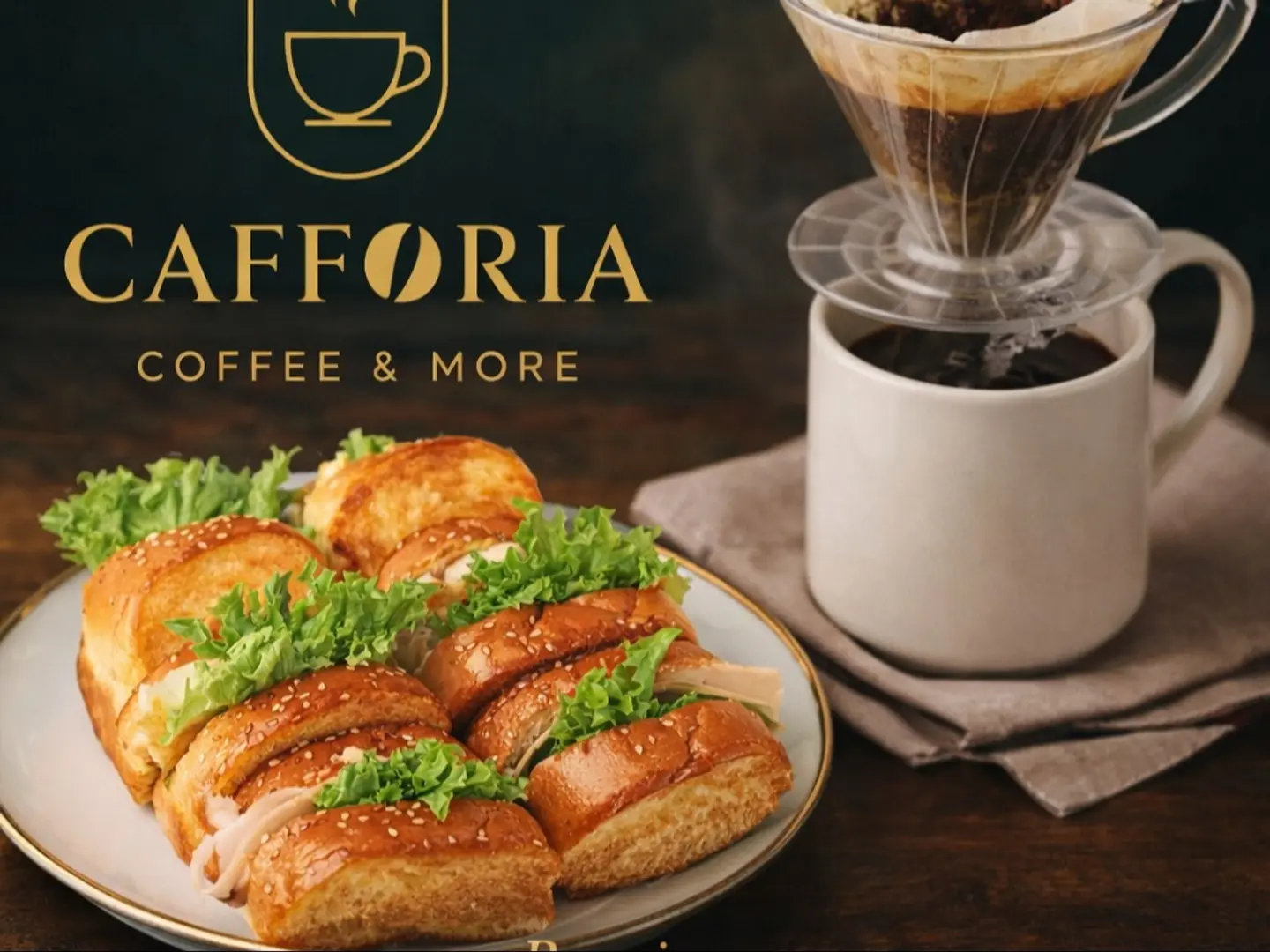 Cafforia Prestige Breakfast Combo(4 Pcs Sandwich + Ethiopia V60 Hot)