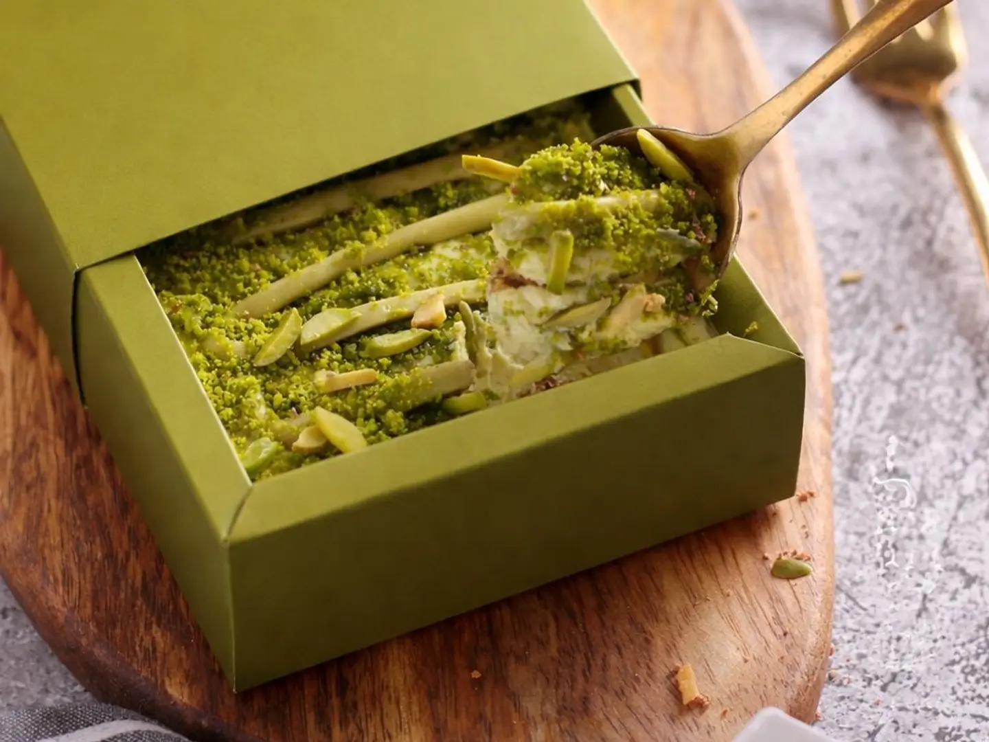 كيكة كريمة الفستق