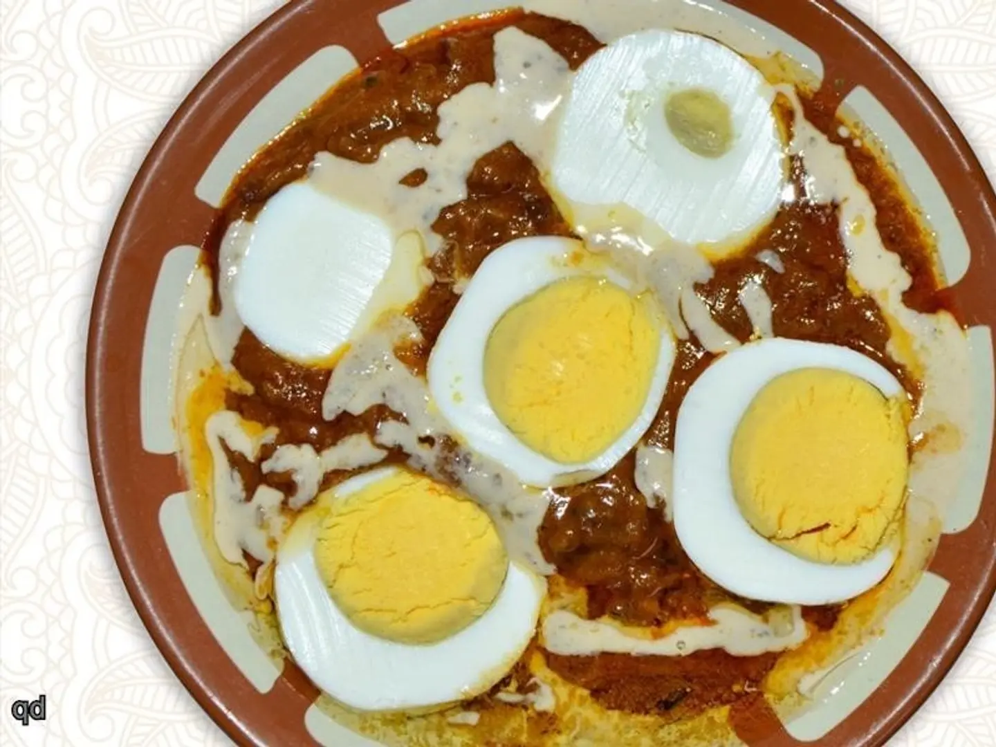 Small Dish Of Fava Beans With Eggs