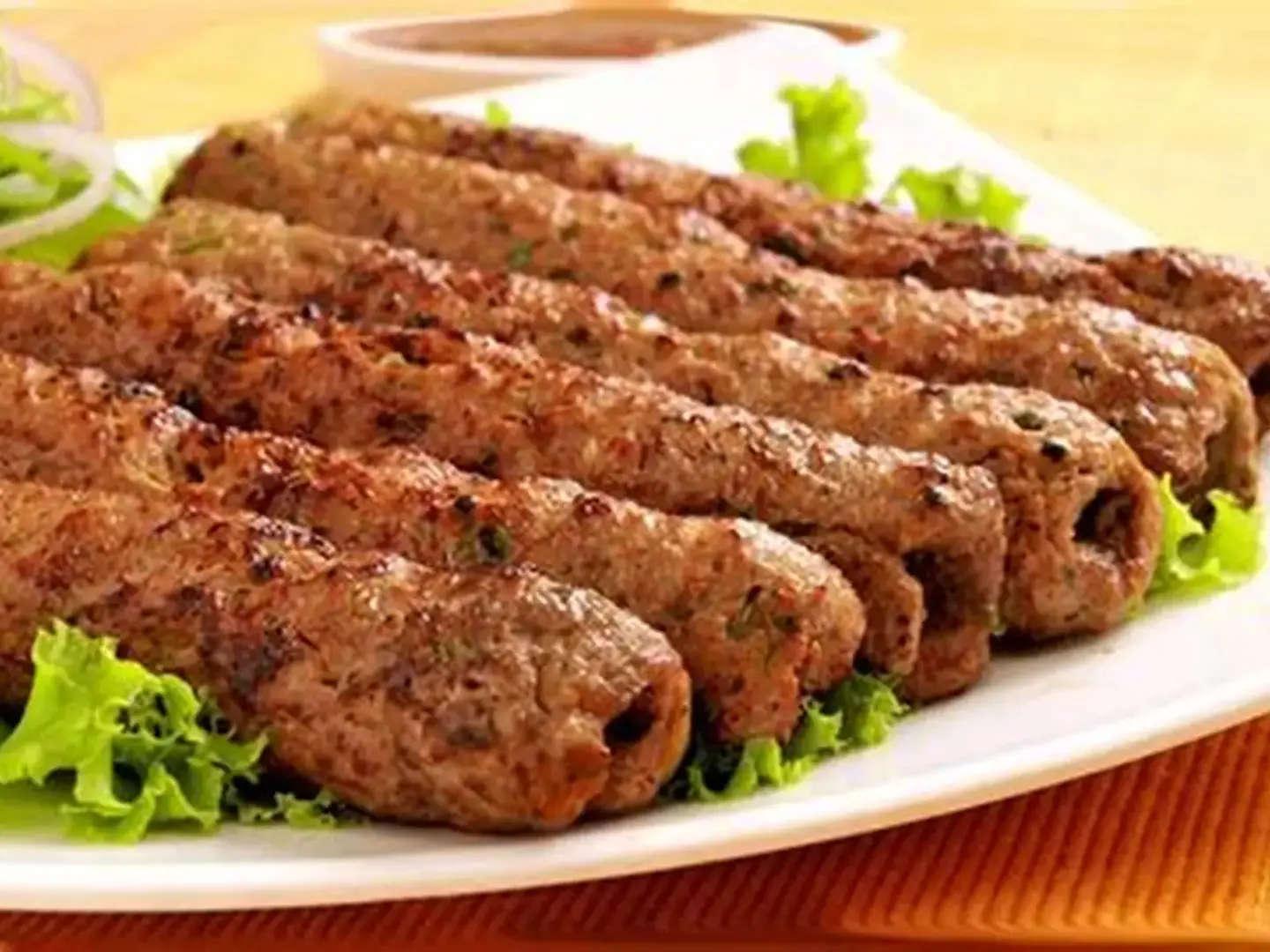 Kilo Of Charcoal Grilled Kofta With Rice And Salads