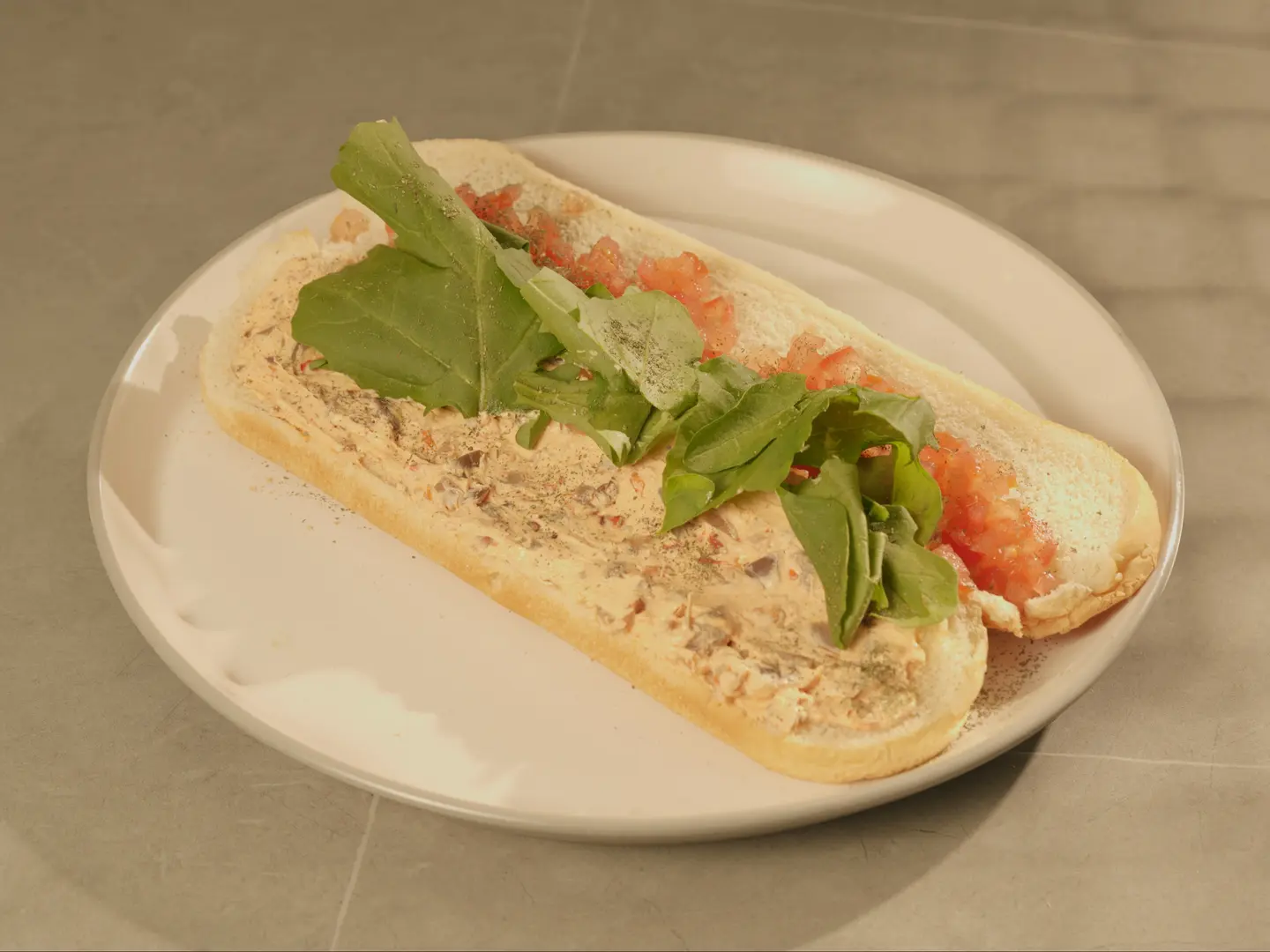 Labneh W Makdous Sandwich