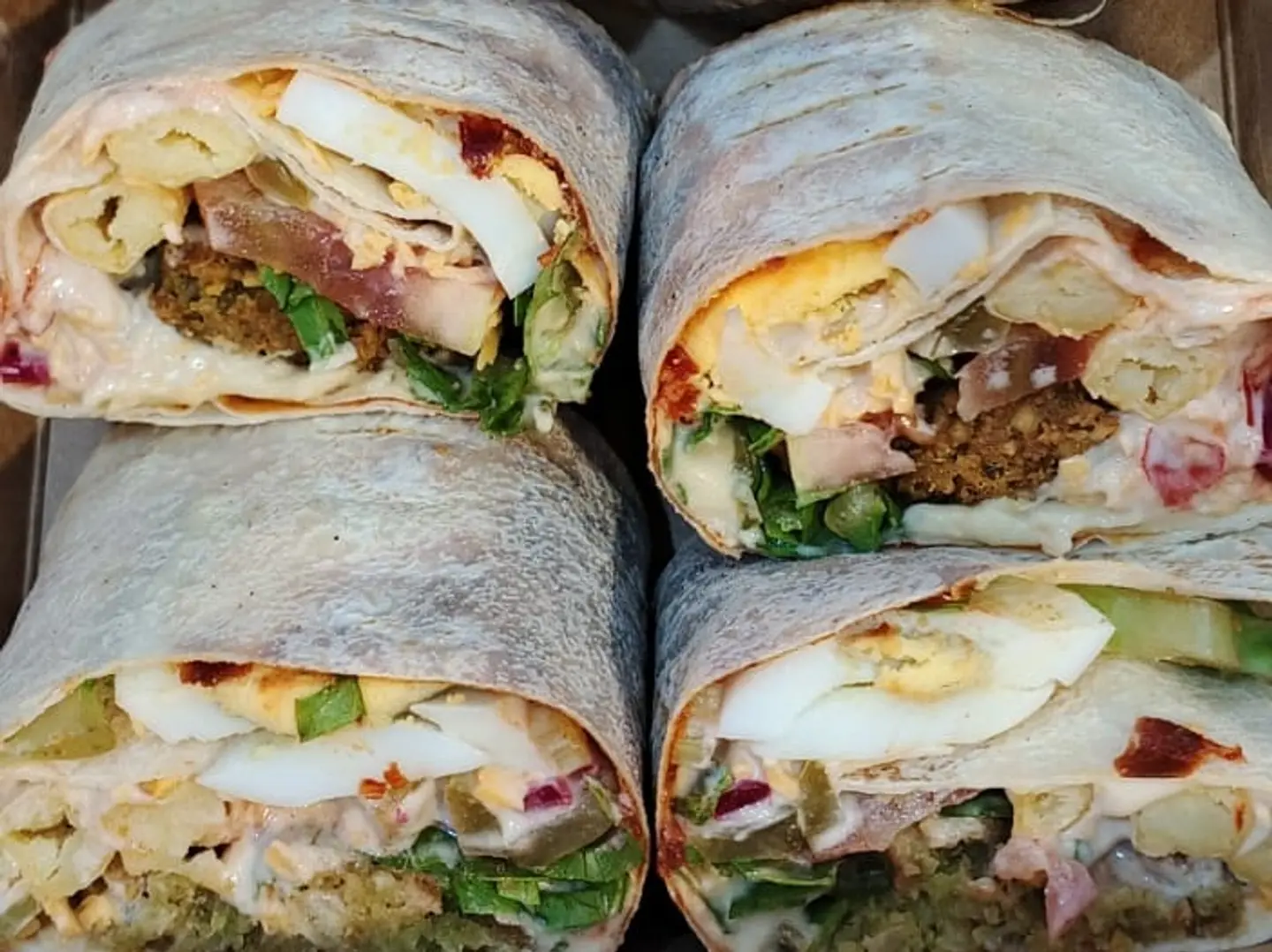 فلافل عربي خبز صاج