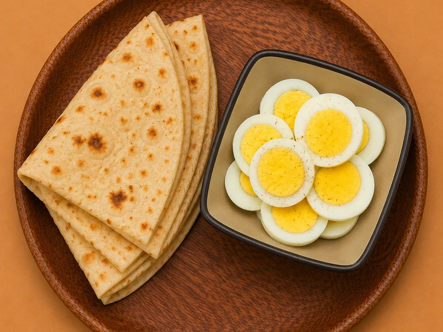 صحن بيض مسلوق