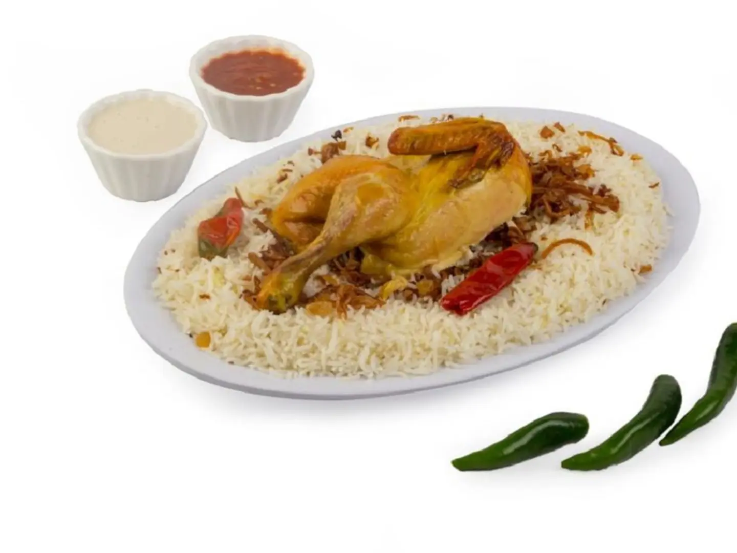 نصف حبة دجاج حنيذ