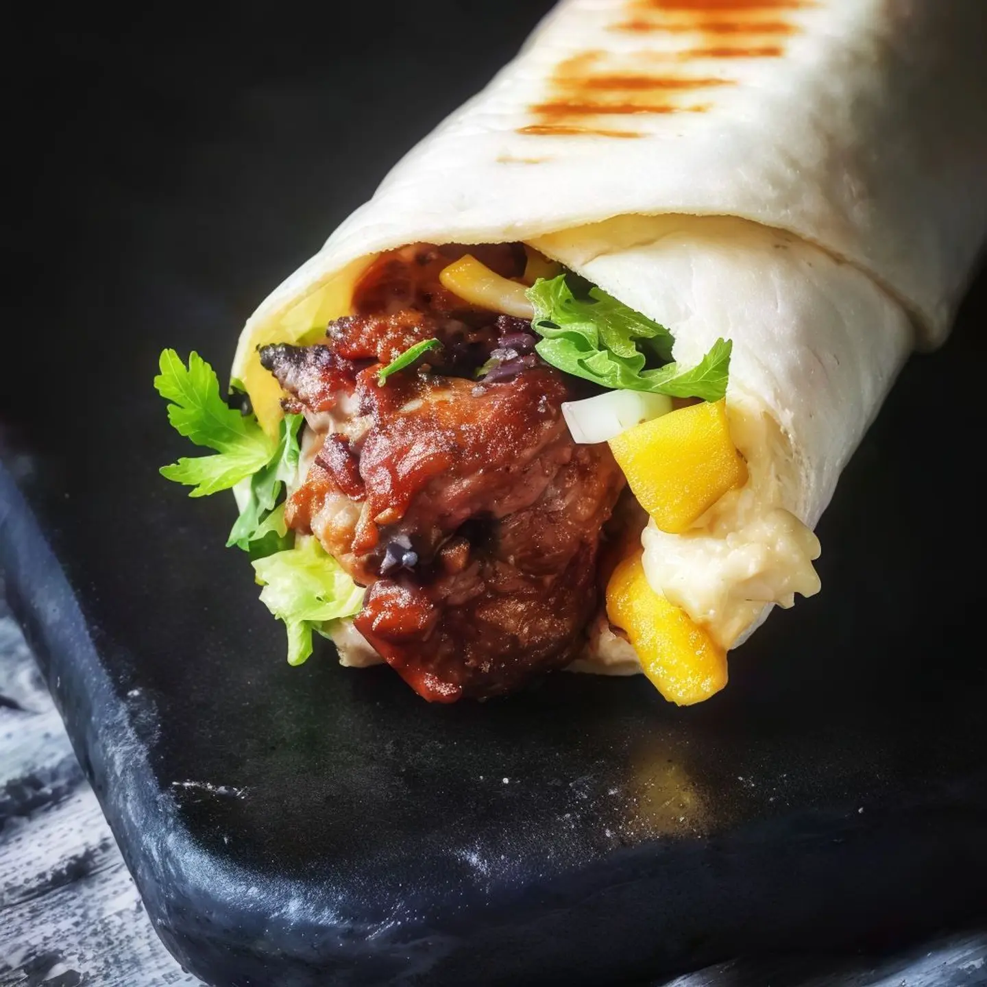 وجبة ساندويش اوصال لحم