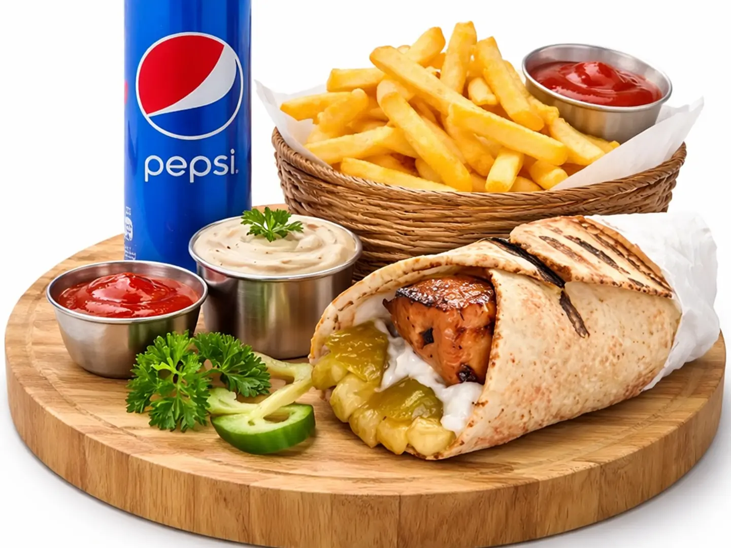 وجبة ساندوش كباب دجاج