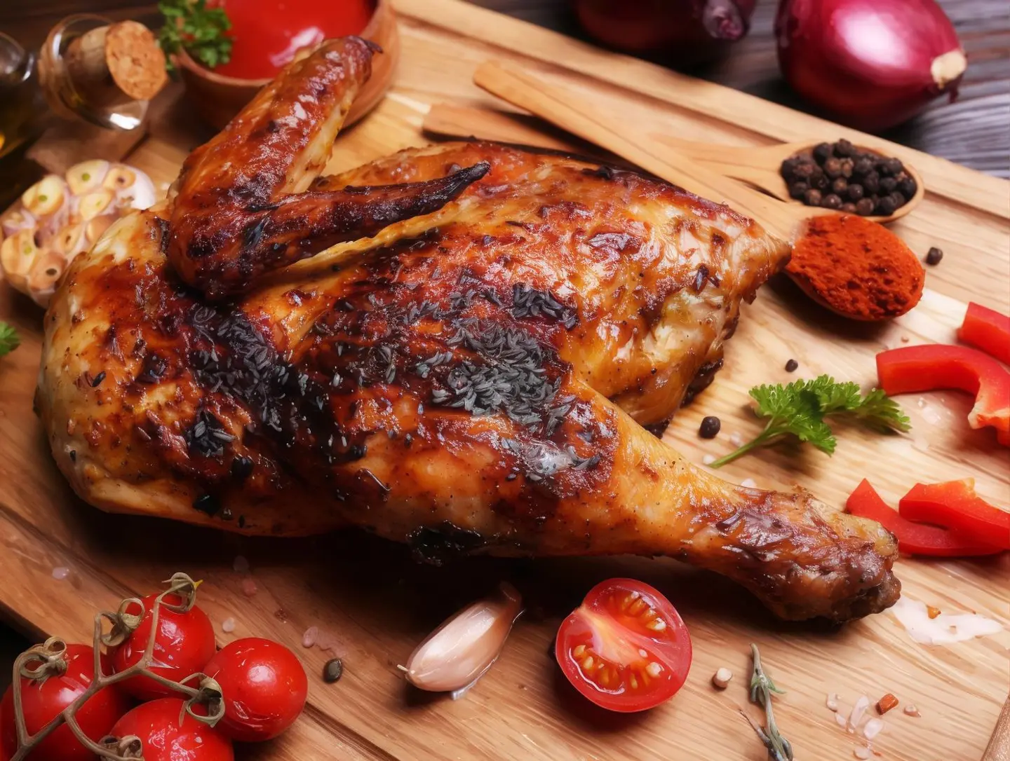 Chicken On The Bone Half