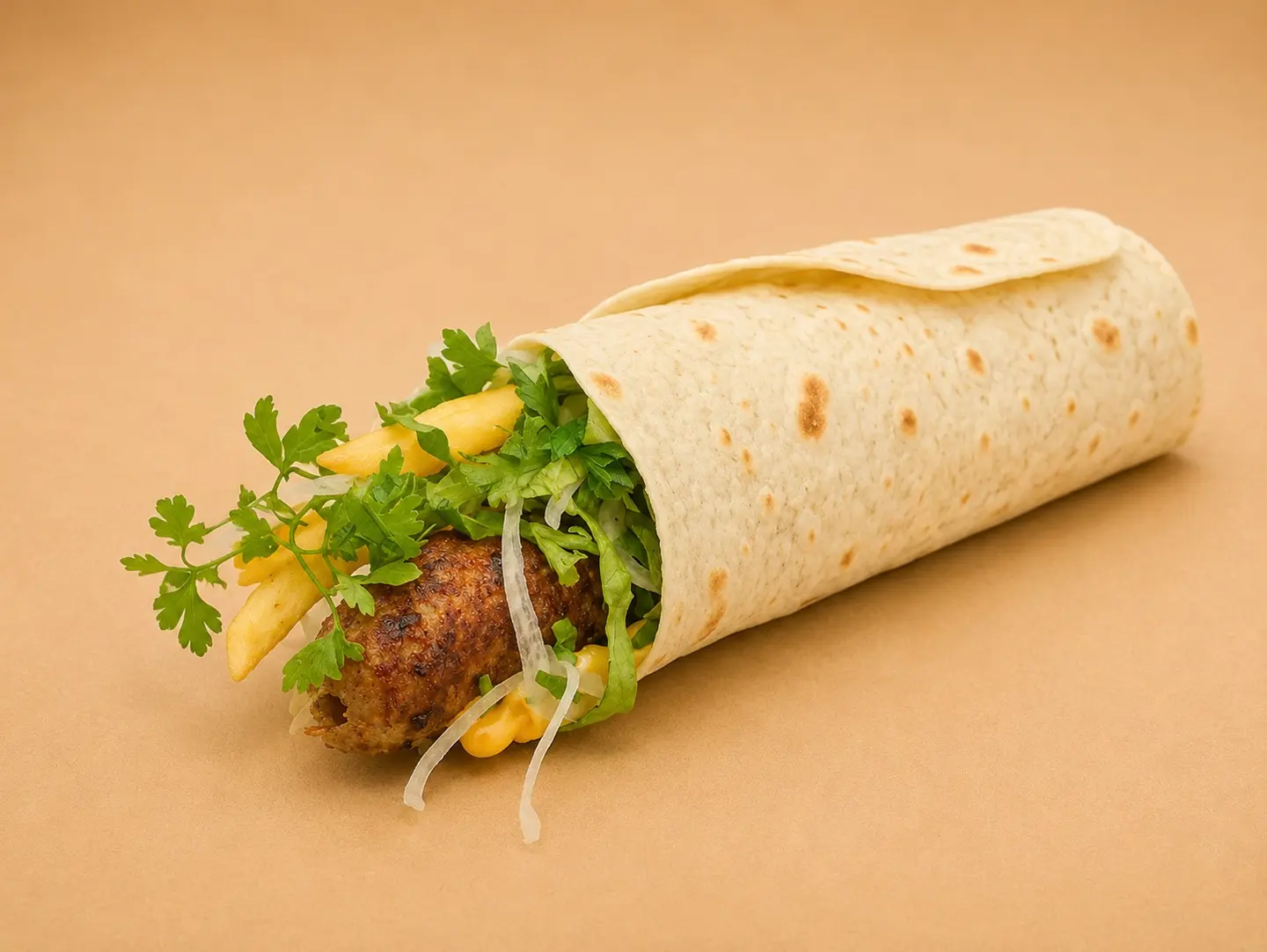 Minced Chicken Wrap