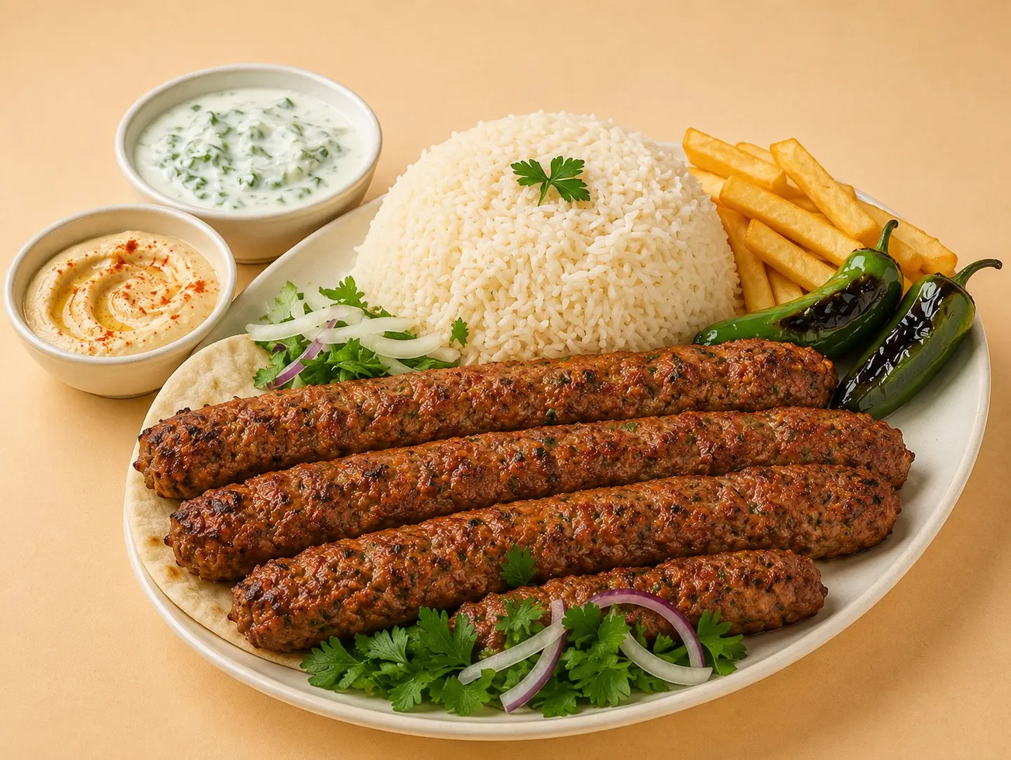 Minced Beef Kebab - Single